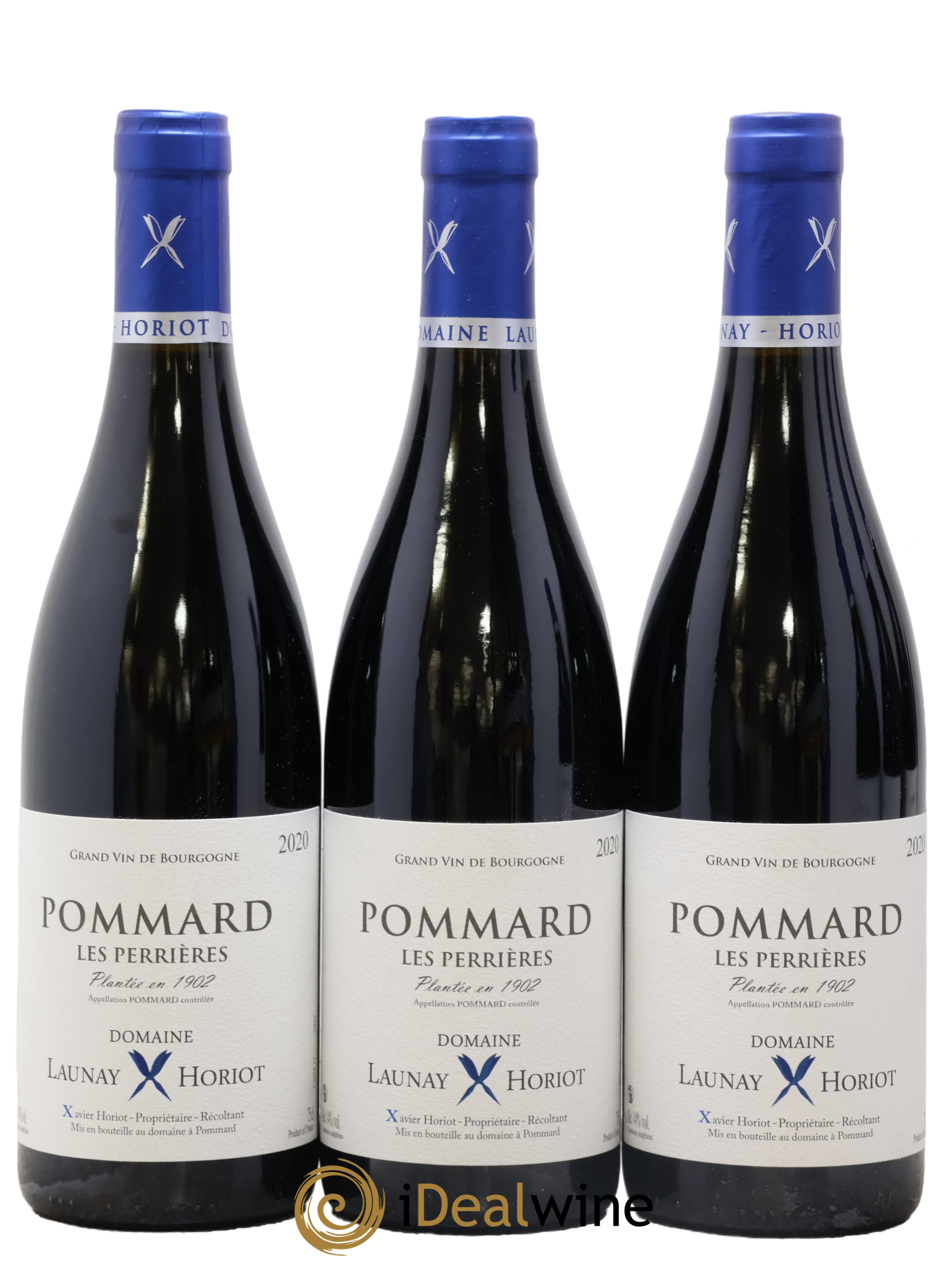 Pommard Les Perrieres Plantee en 1902 Launay Horiot 2020 - Lot de 3 bouteilles - 0