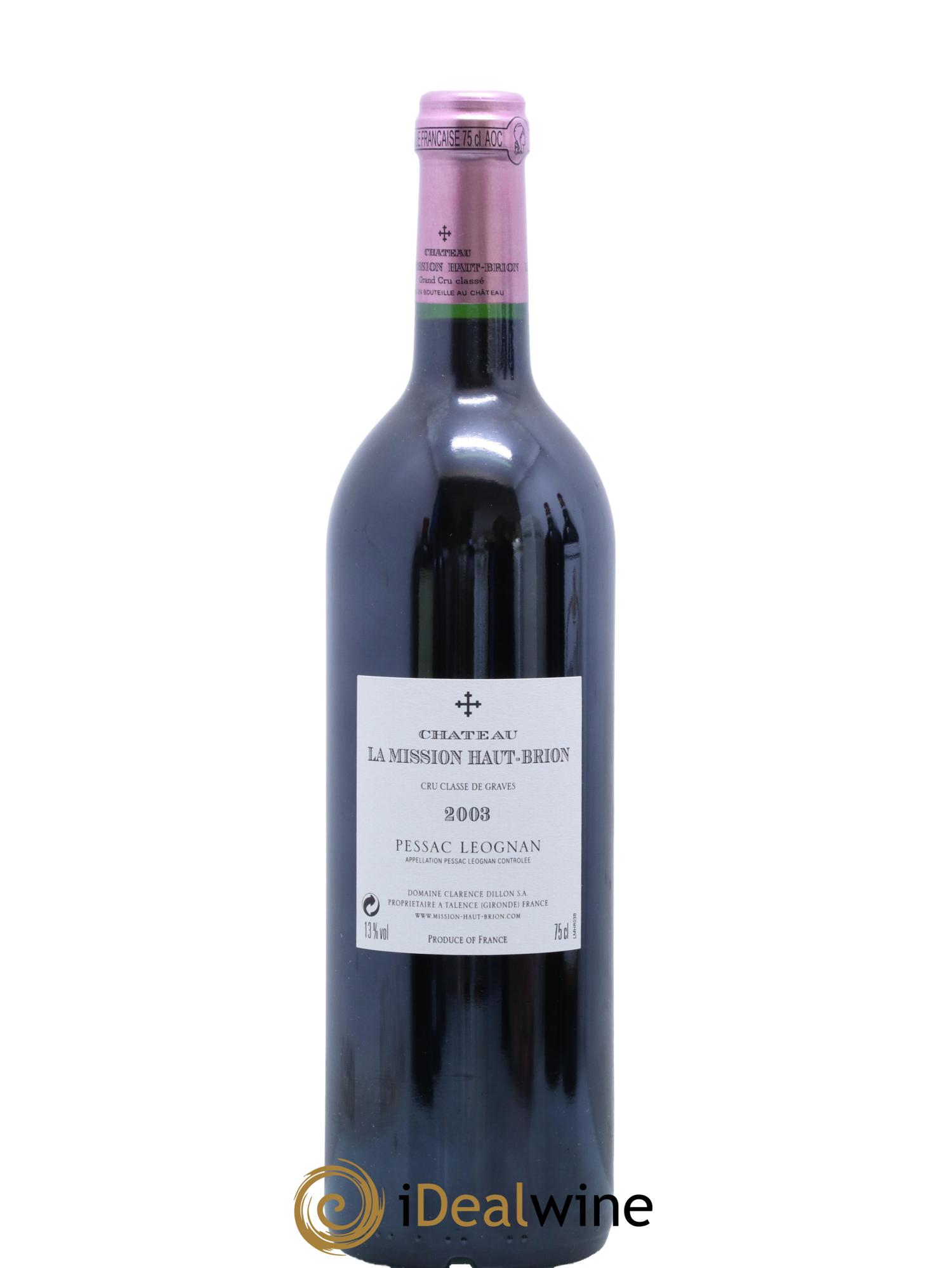 Château la Mission Haut-Brion Cru Classé de Graves 2003 - Lot of 1 bottle - 2