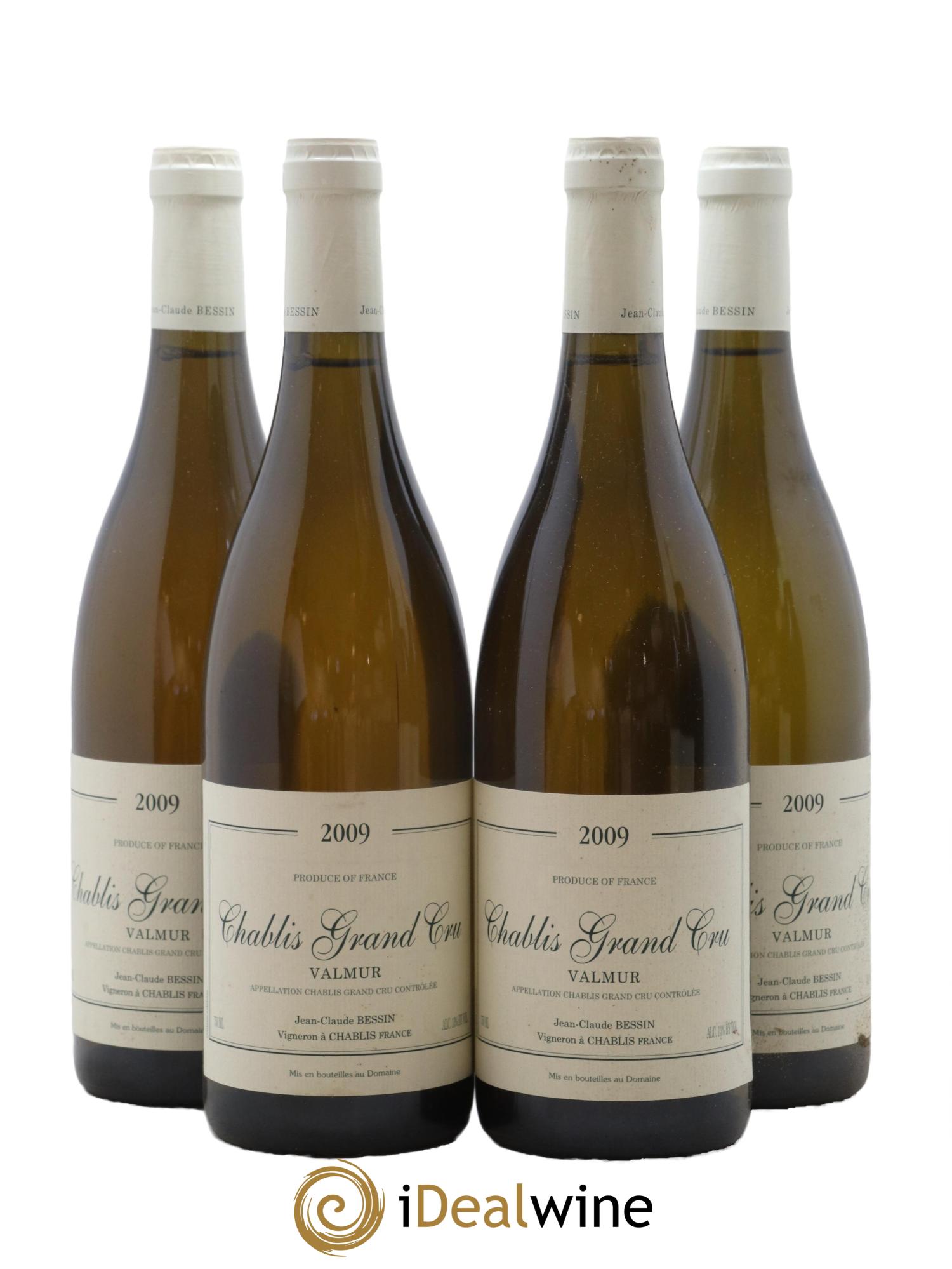 Chablis Grand Cru Valmur Jean-Claude & Romain Bessin 2009 - Lot de 4 bouteilles - 0
