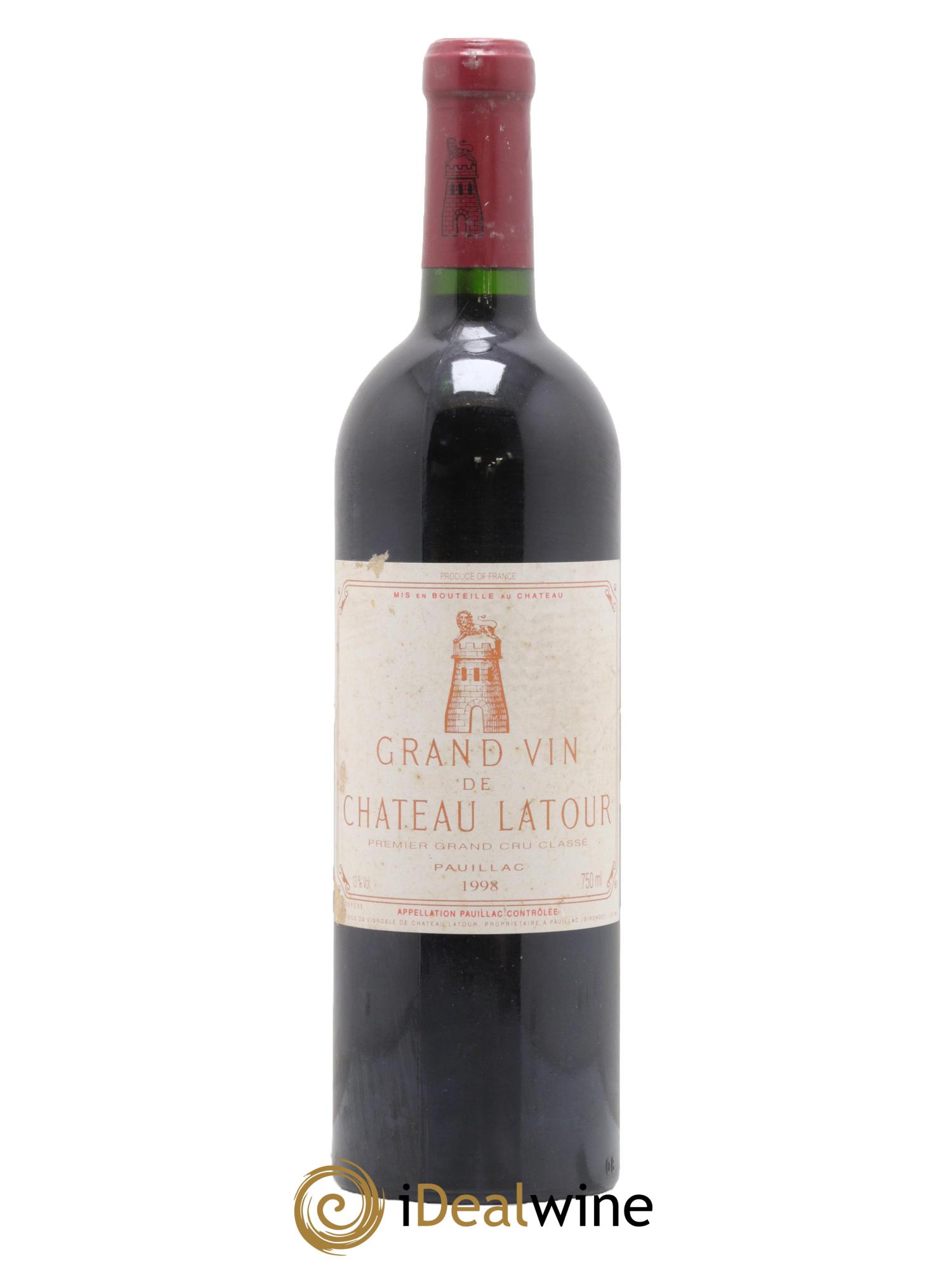 Château Latour 1er Grand Cru Classé 1998 - Lot de 1 bouteille - 0