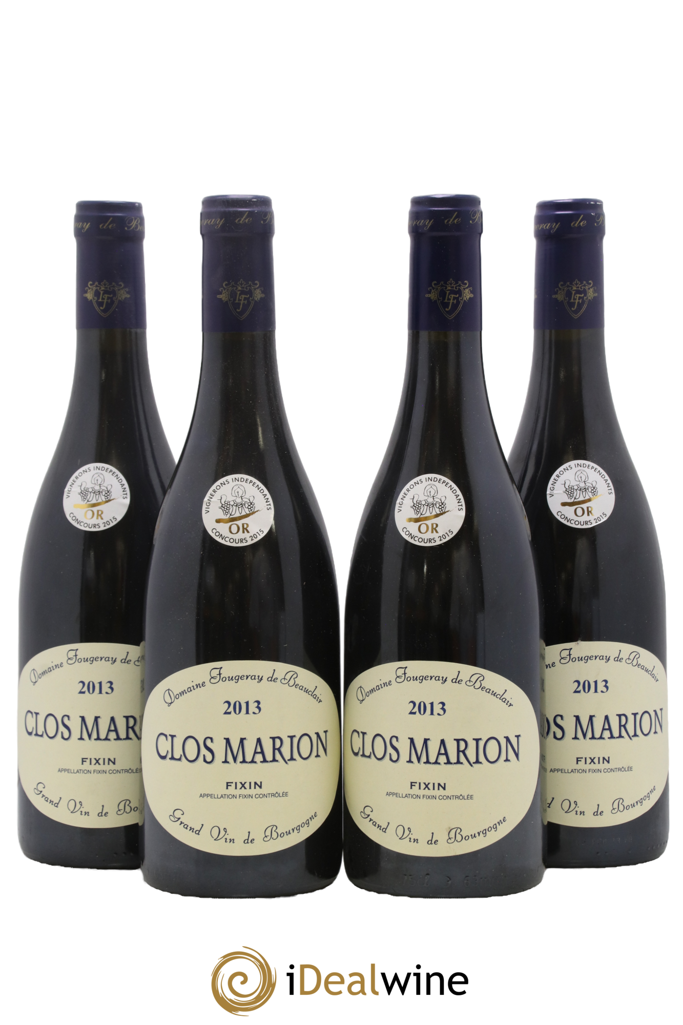 Fixin Clos Marion Fougeray de Beauclair 2013 - Lot de 4 bouteilles - 0