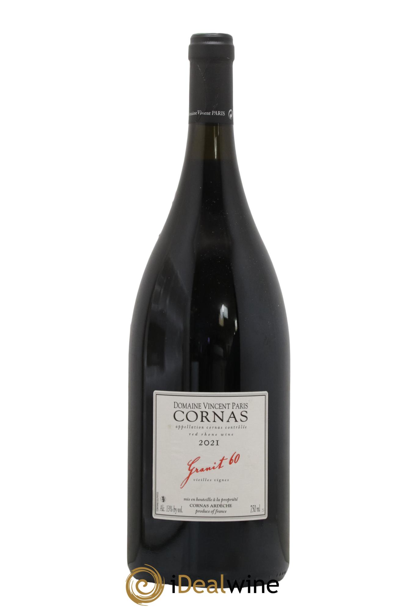 Cornas Granit 60 Vieilles Vignes Vincent Paris 2021 - Lot de 1 magnum - 0