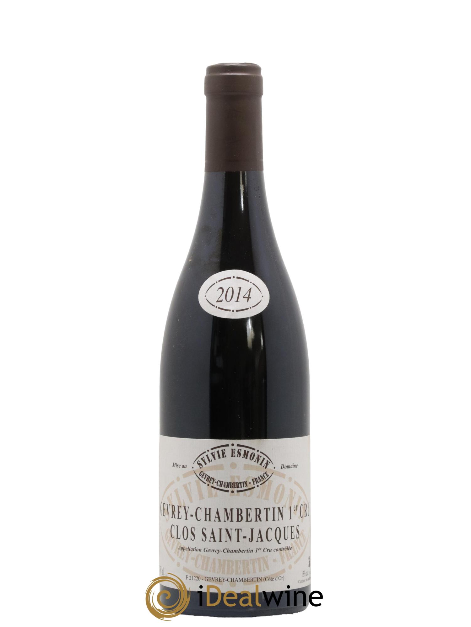 Gevrey-Chambertin 1er Cru Clos Saint Jacques Sylvie Esmonin 2014 - Lot de 1 bouteille - 0