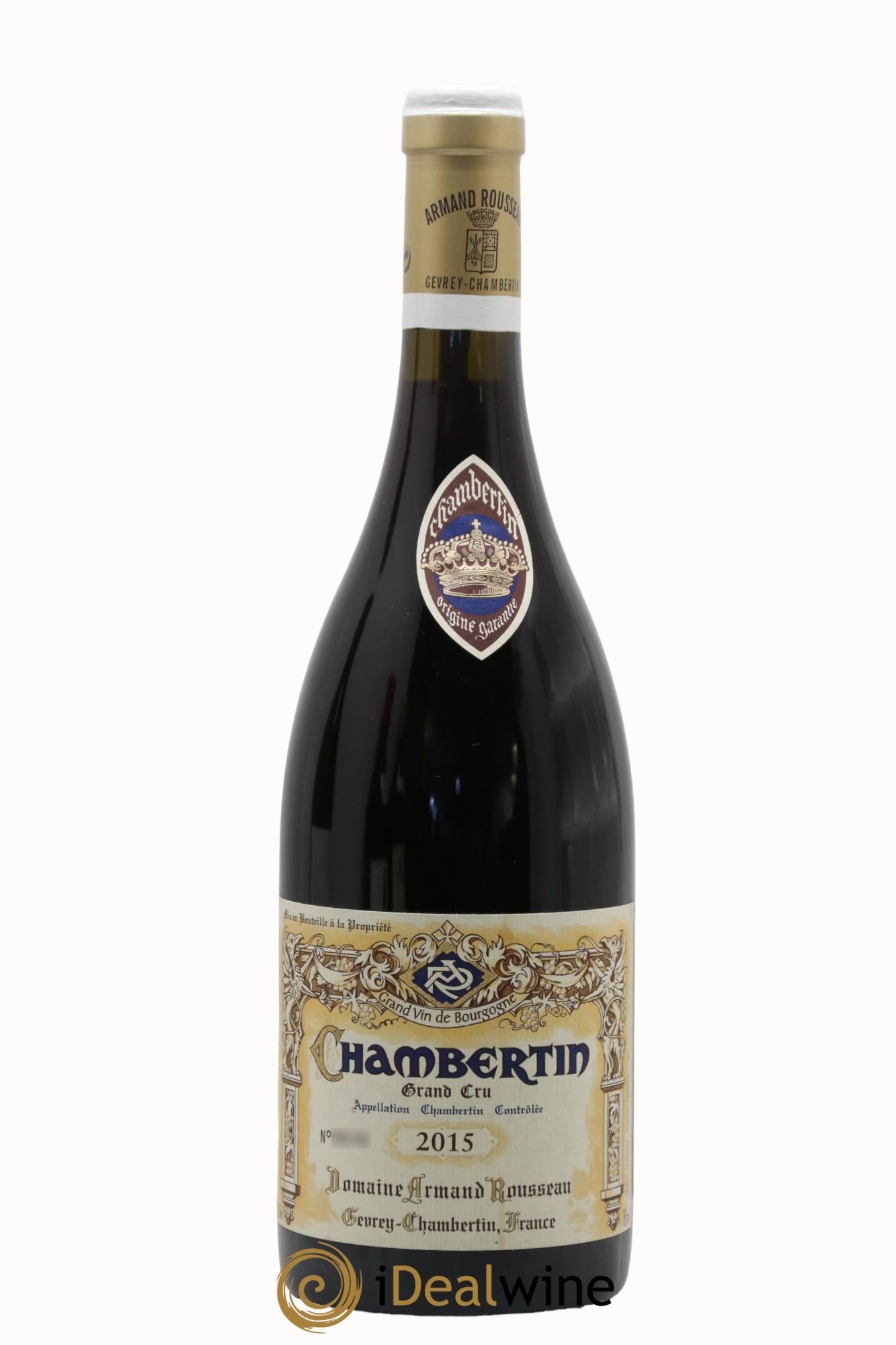 Chambertin Grand Cru Armand Rousseau (Domaine) 2015 - Lot de 1 bouteille - 0