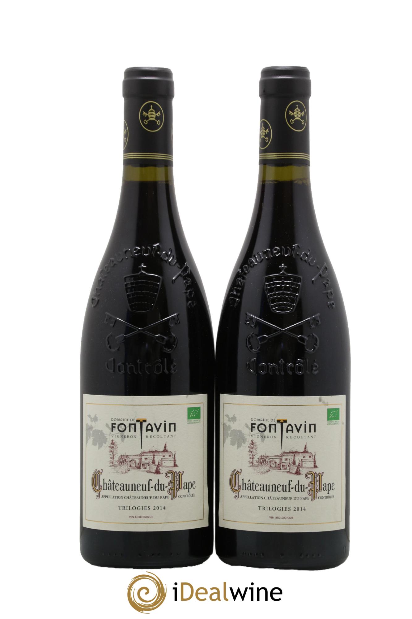 Châteauneuf-du-Pape Trilogies Fontavin 2014 - Lot de 2 bouteilles - 0