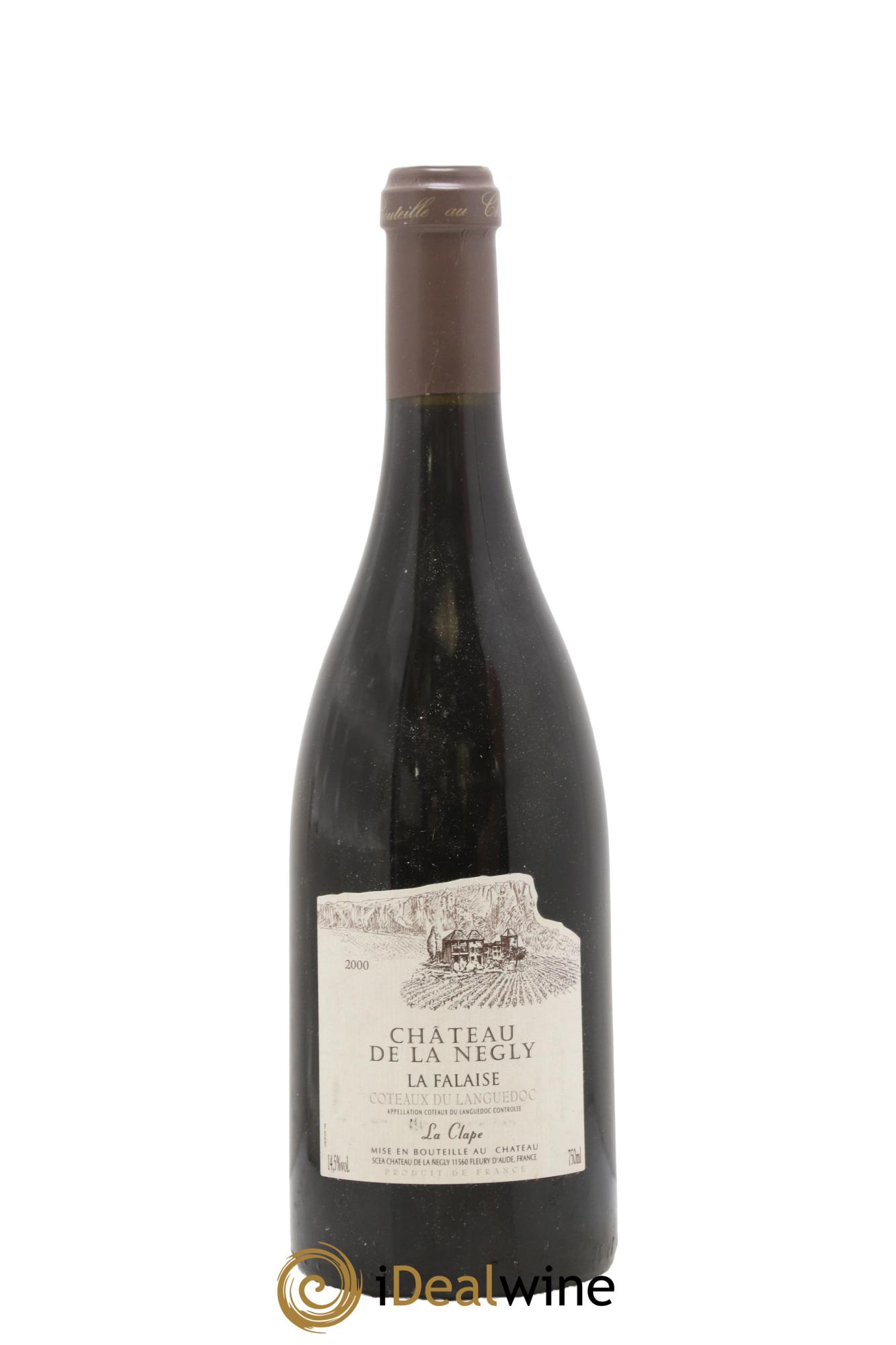 La Clape Château de La Négly La Falaise Jean Paux-Rosset 2000 - Posten von 1 Flasche - 0