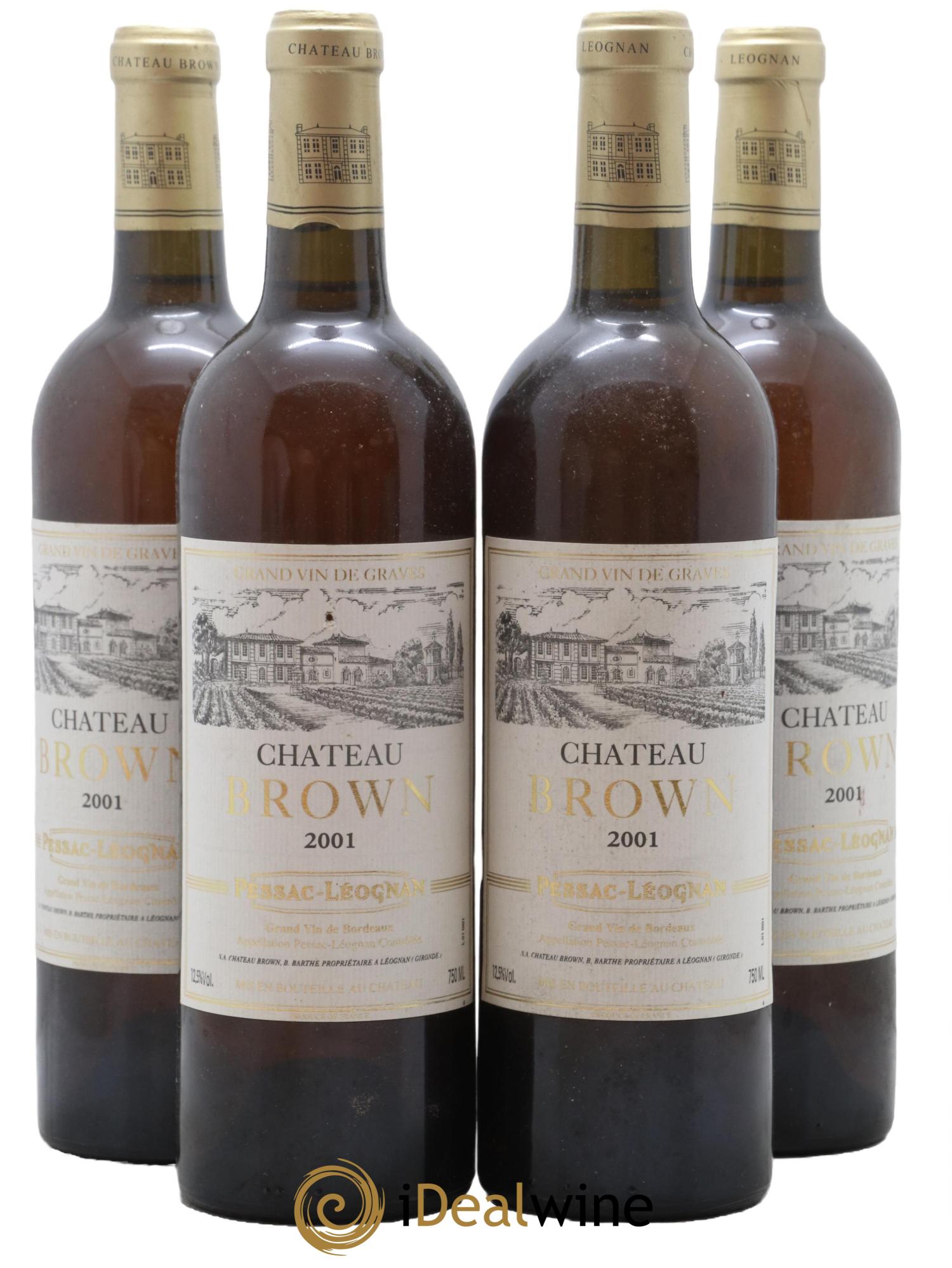 Château Brown 2001 - Posten von 4 Flaschen - 0