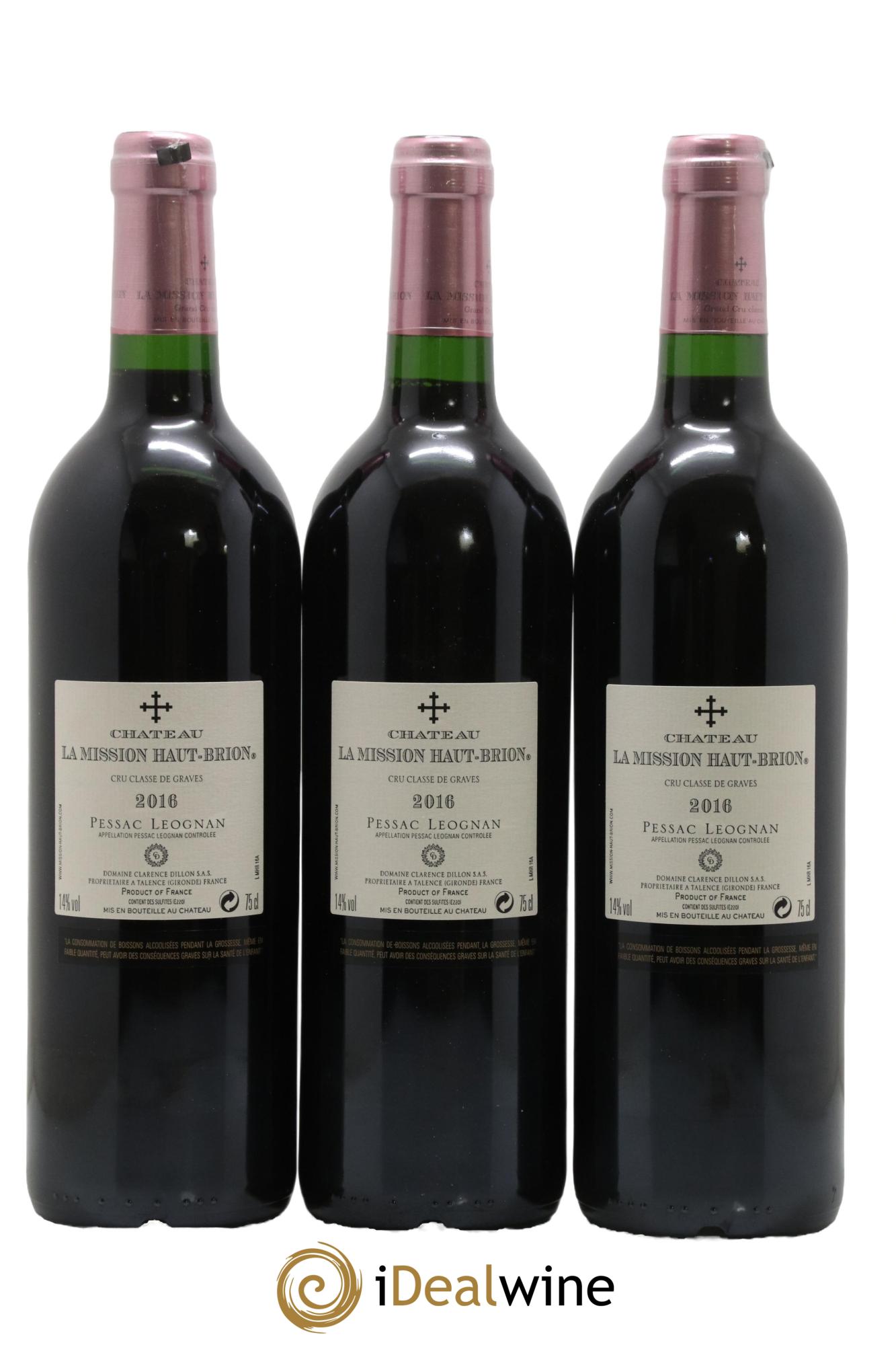 Château la Mission Haut-Brion Cru Classé de Graves 2016 - Lot of 6 bottles - 5