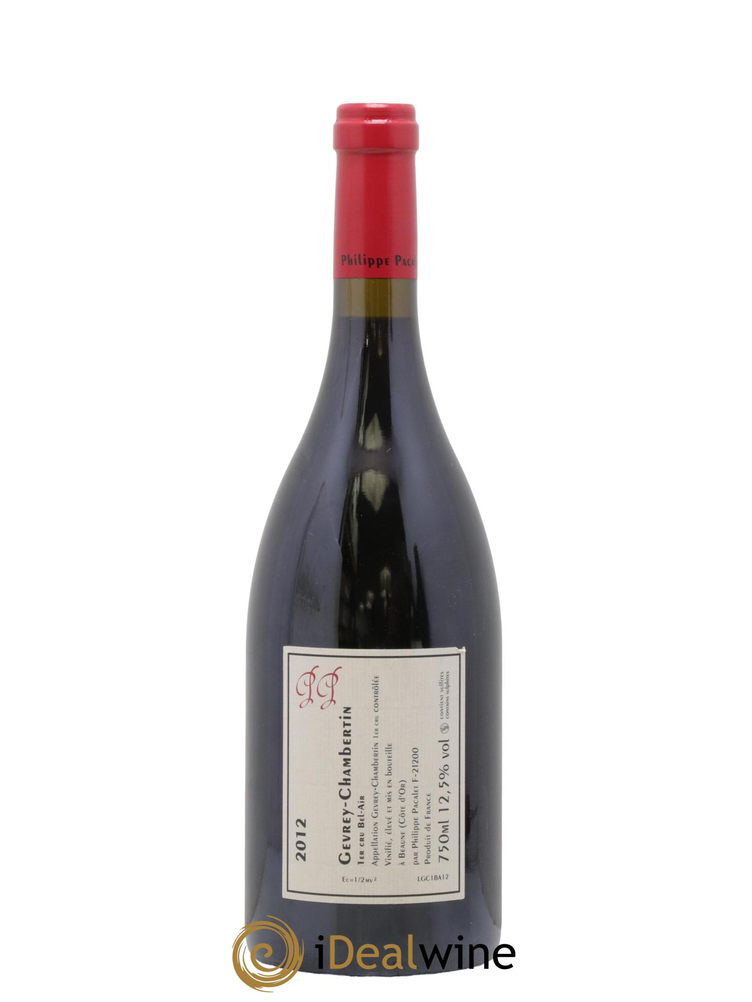 Gevrey-Chambertin 1er Cru Bel Air Philippe Pacalet 2012 - Lot of 1 bottle - 1
