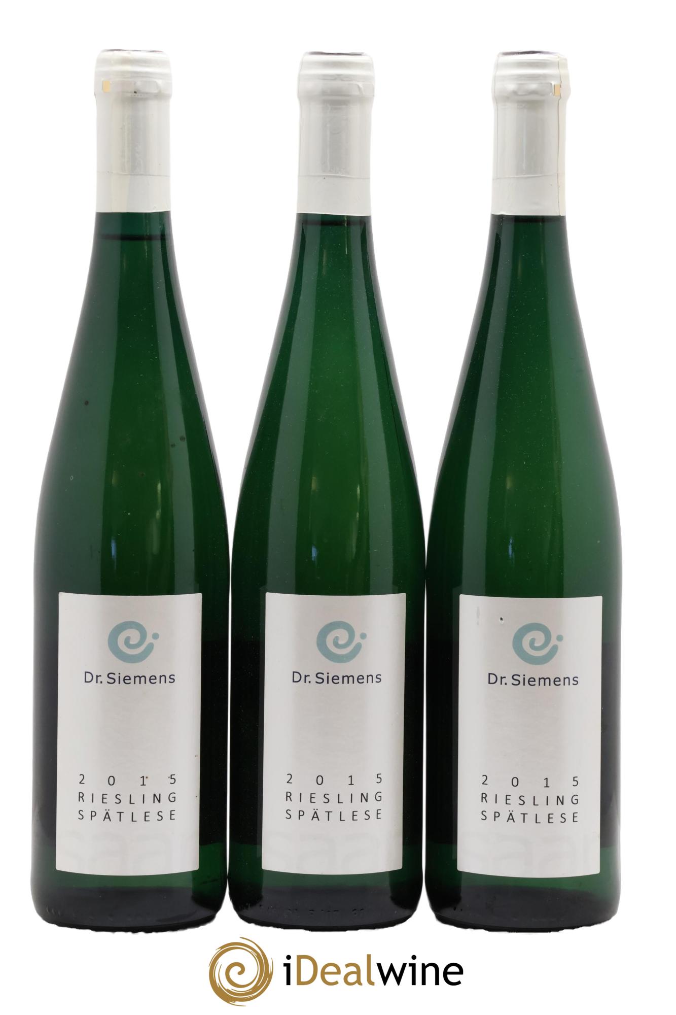 Allemagne Riesling Spatlese Docteur Siemens 2015 - Lot of 3 bottles - 0