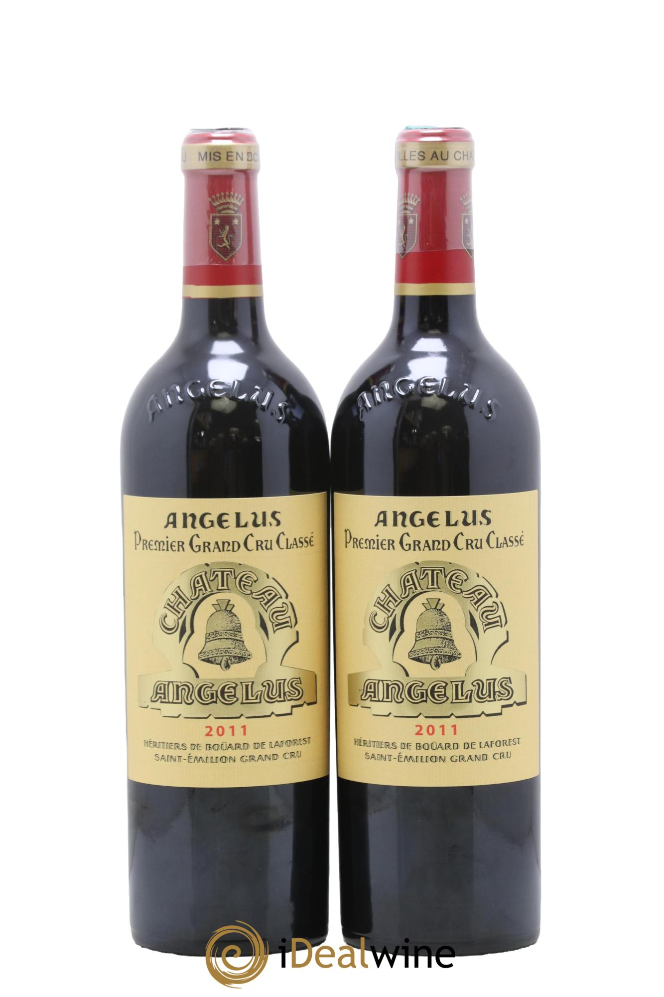Château Angélus 1er Grand Cru Classé A 2011 - Lotto di 2 bottiglie - 0