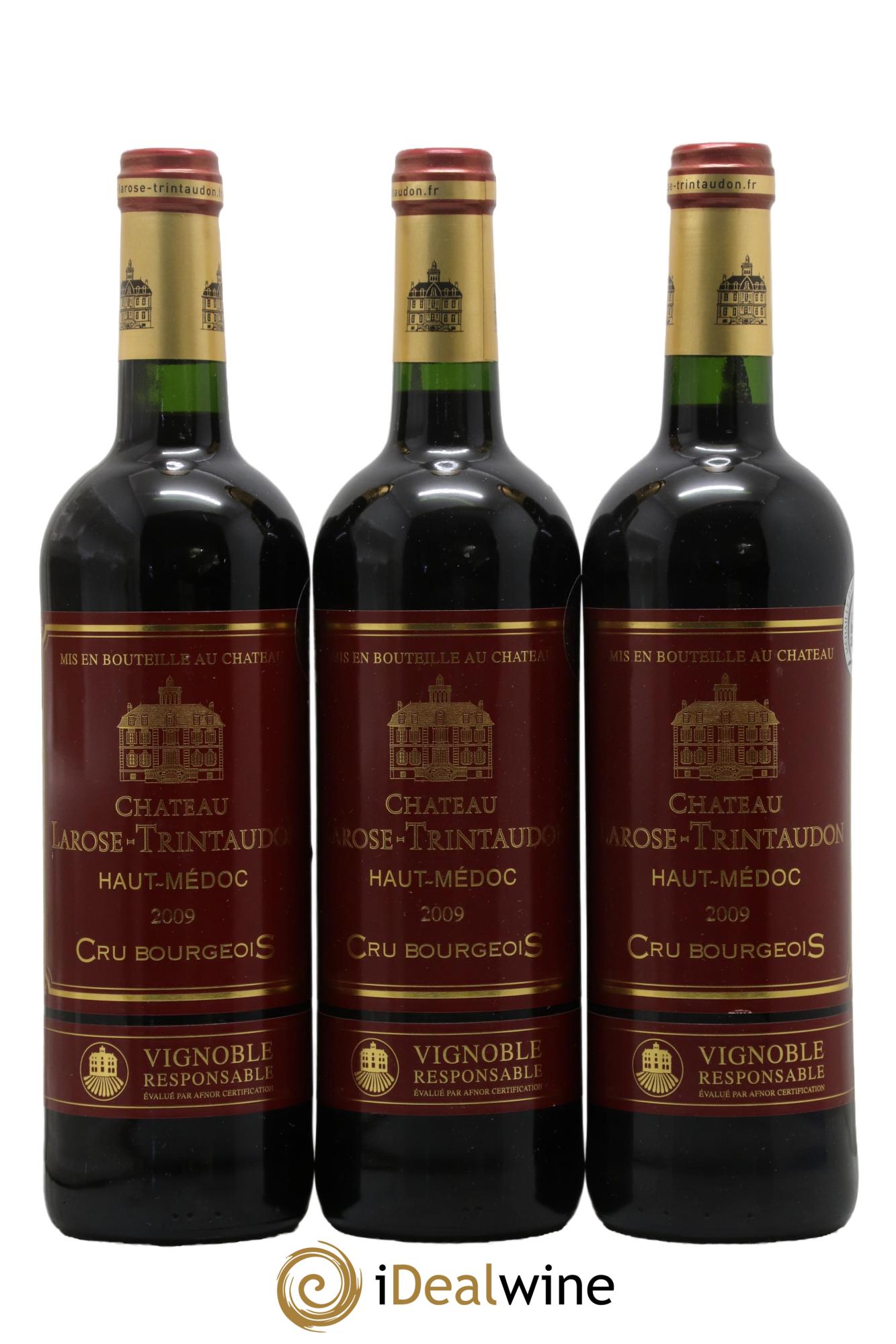 Château Larose Trintaudon Cru Bourgeois 2009 - Lotto di 3 bottiglie - 0