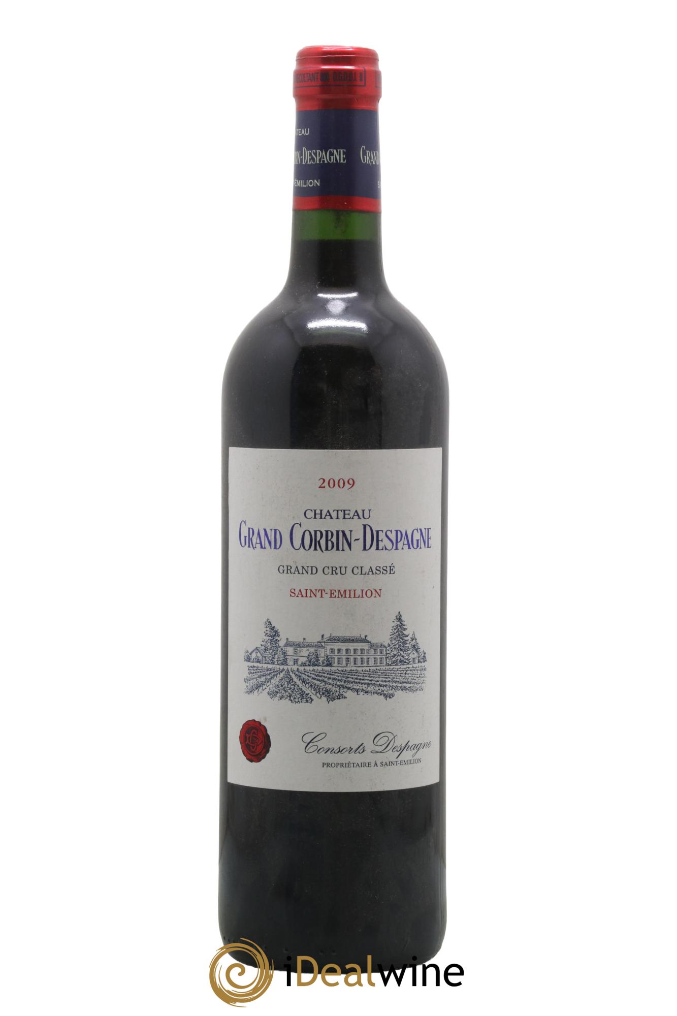 Château Grand Corbin Despagne Grand Cru Classé 2009 - Lot de 1 bouteille - 0