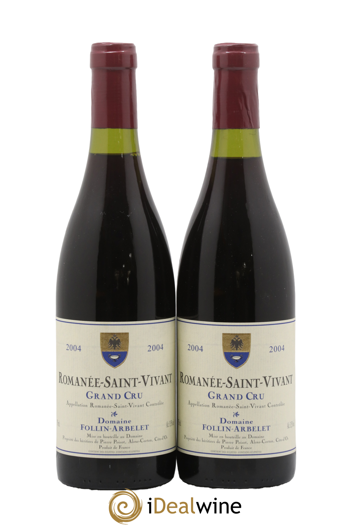 Romanée-Saint-Vivant Grand Cru Follin-Arbelet 2004 - Lot de 2 bouteilles - 0