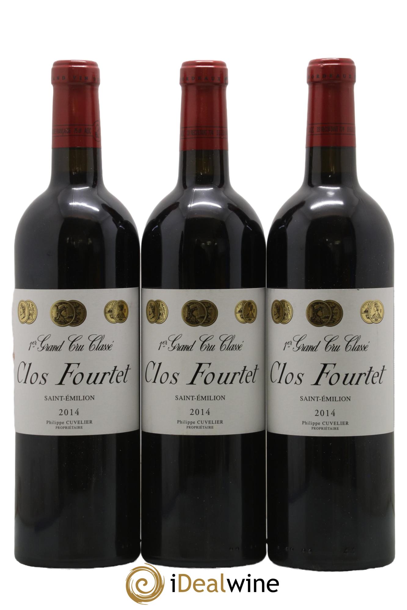 Clos Fourtet 1er Grand Cru Classé B 2014 - Posten von 3 Flaschen - 0