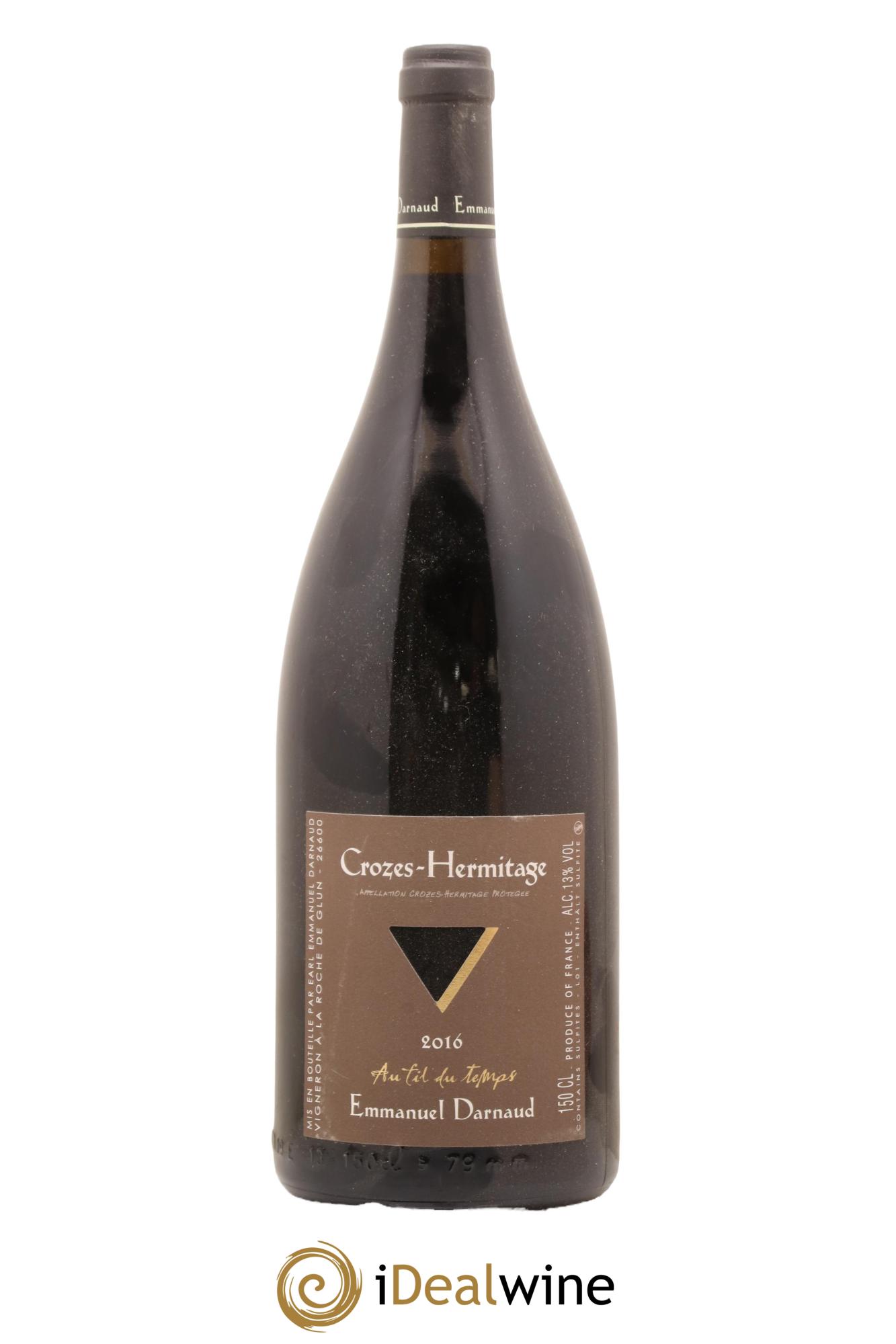 Crozes-Hermitage Au Fil du Temps Emmanuel Darnaud 2016 - Lot de 1 magnum - 0