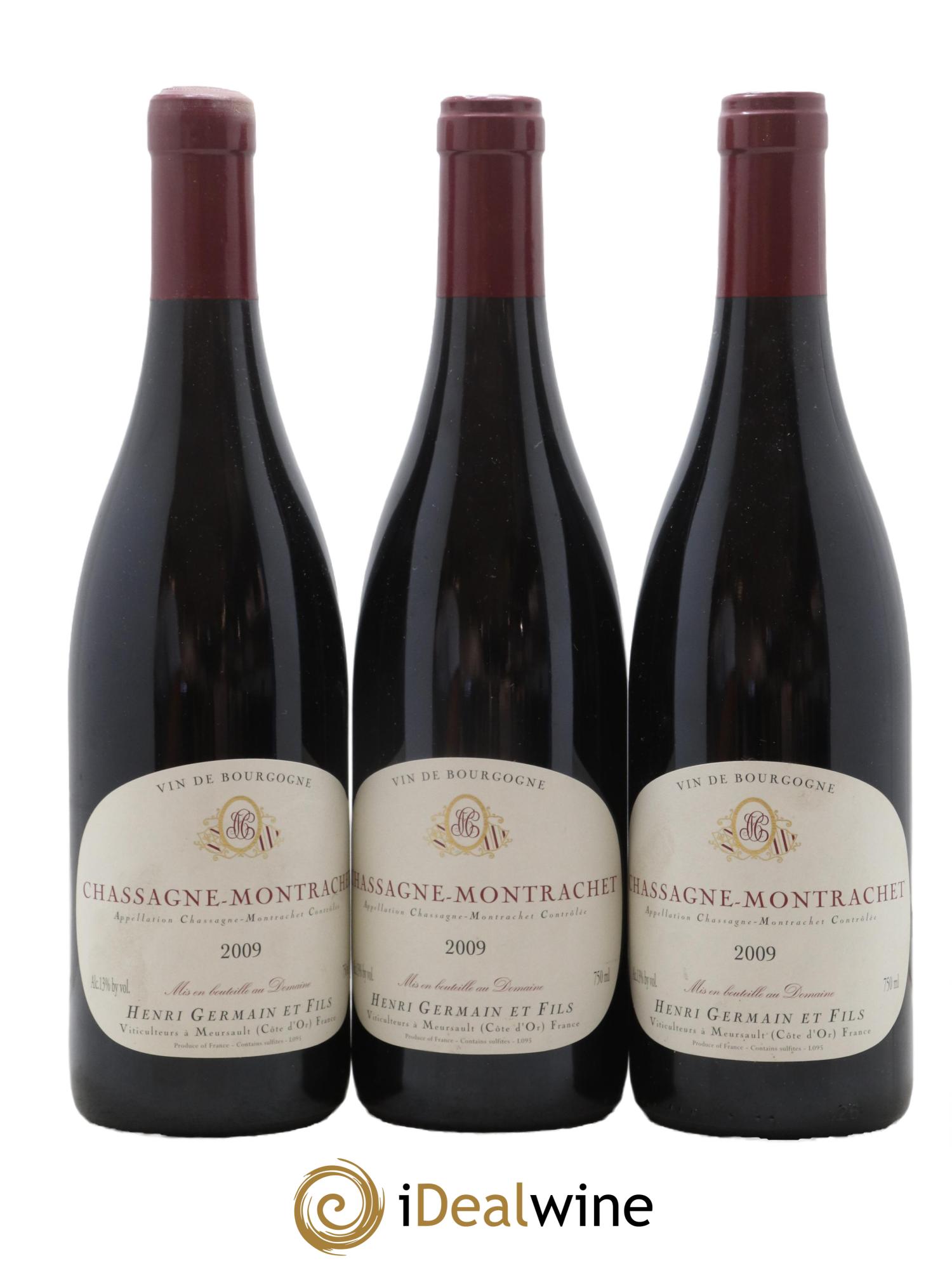 Chassagne-Montrachet Domaine Henri Germain 2009 - Lot de 3 bouteilles - 0