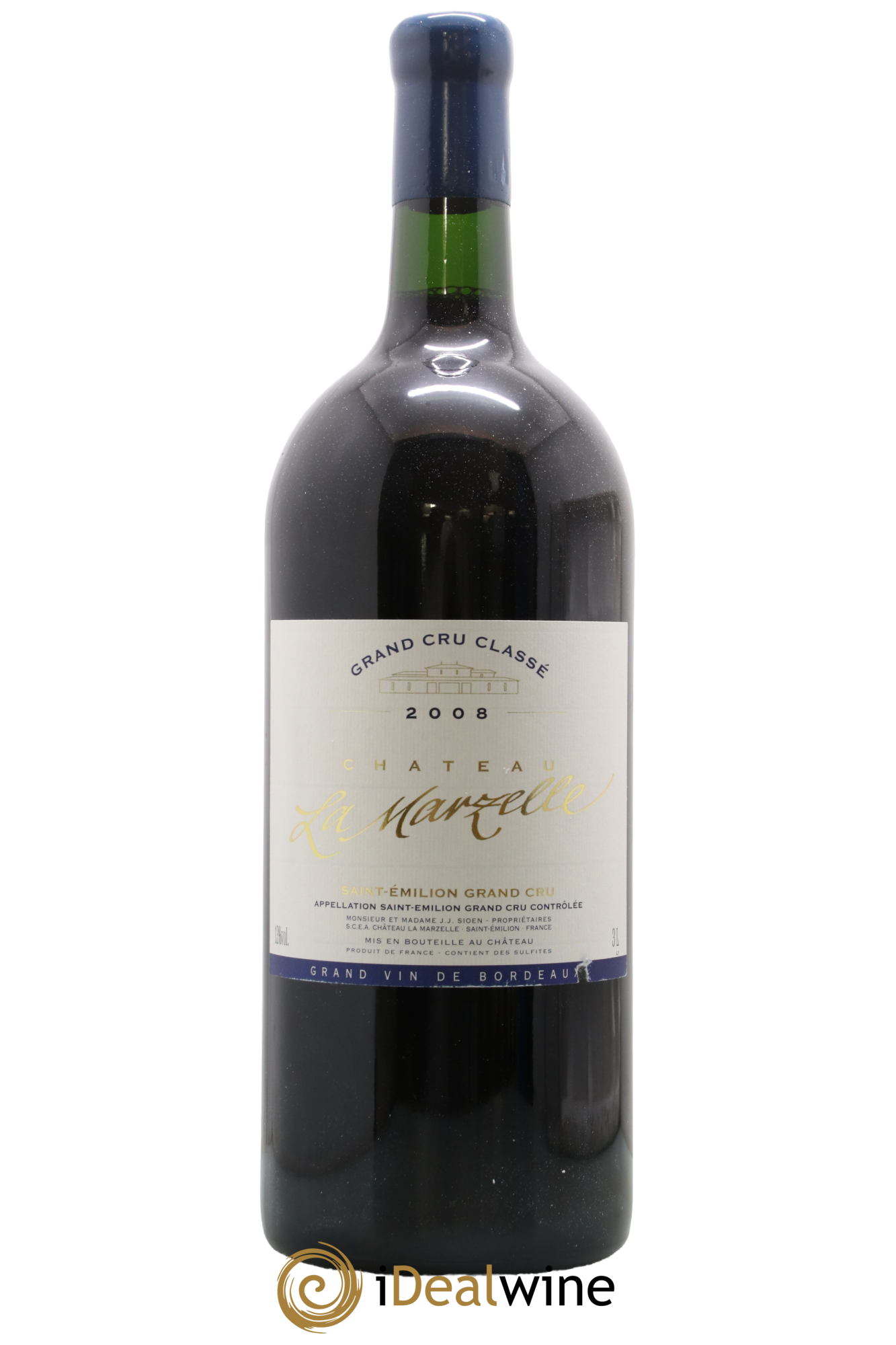Château La Marzelle Grand Cru Classé 2008 - Lot of 1 double magnum - 0