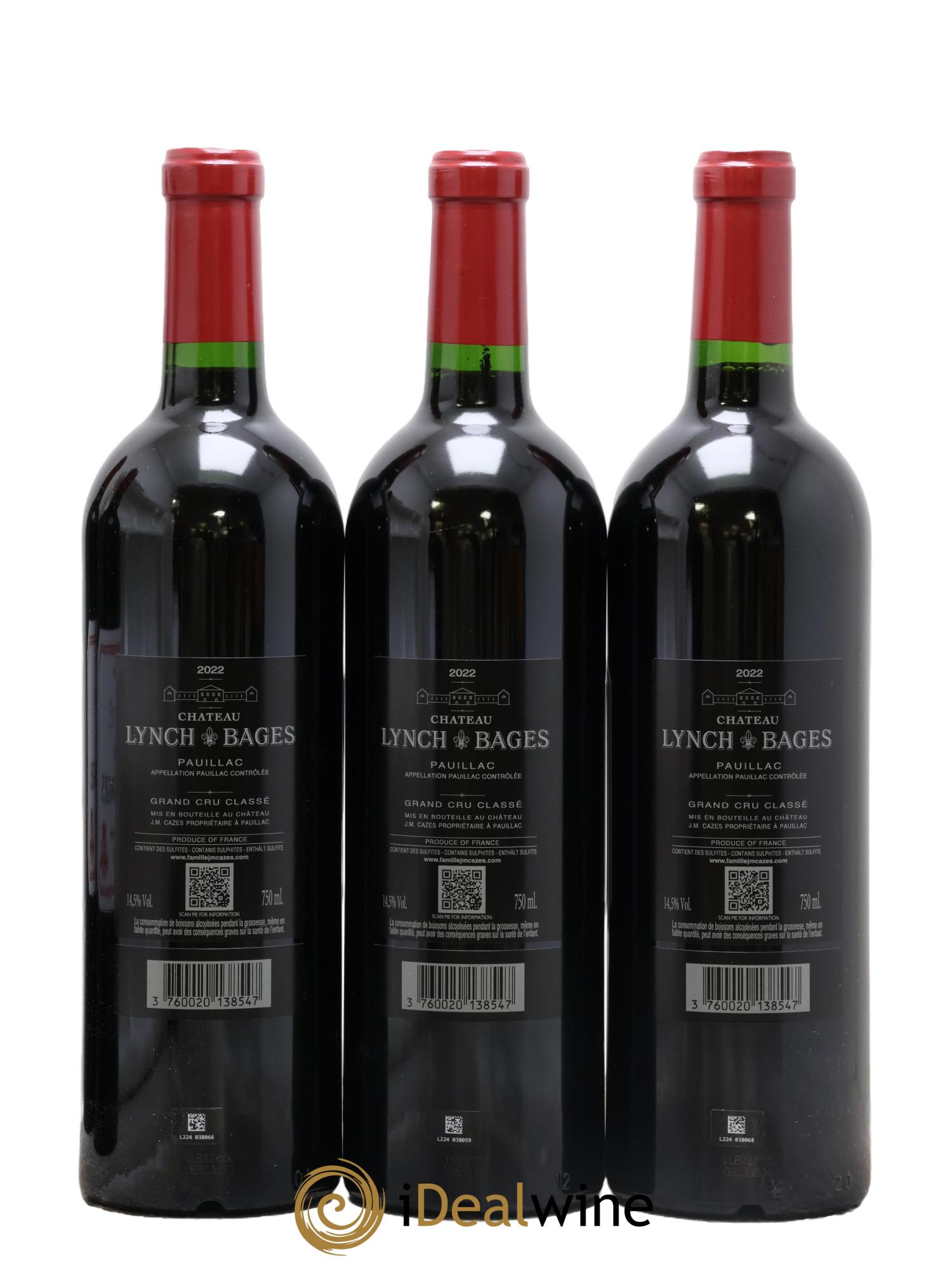 Château Lynch Bages 5ème Grand Cru Classé 2022 - Lot de 6 bouteilles - 2