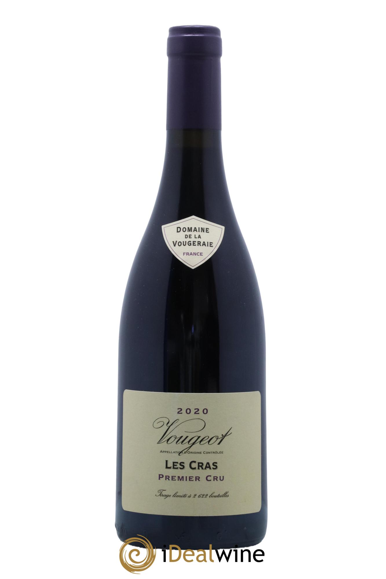 Vougeot 1er Cru Les Cras La Vougeraie 2020 - Lot de 1 bouteille - 0