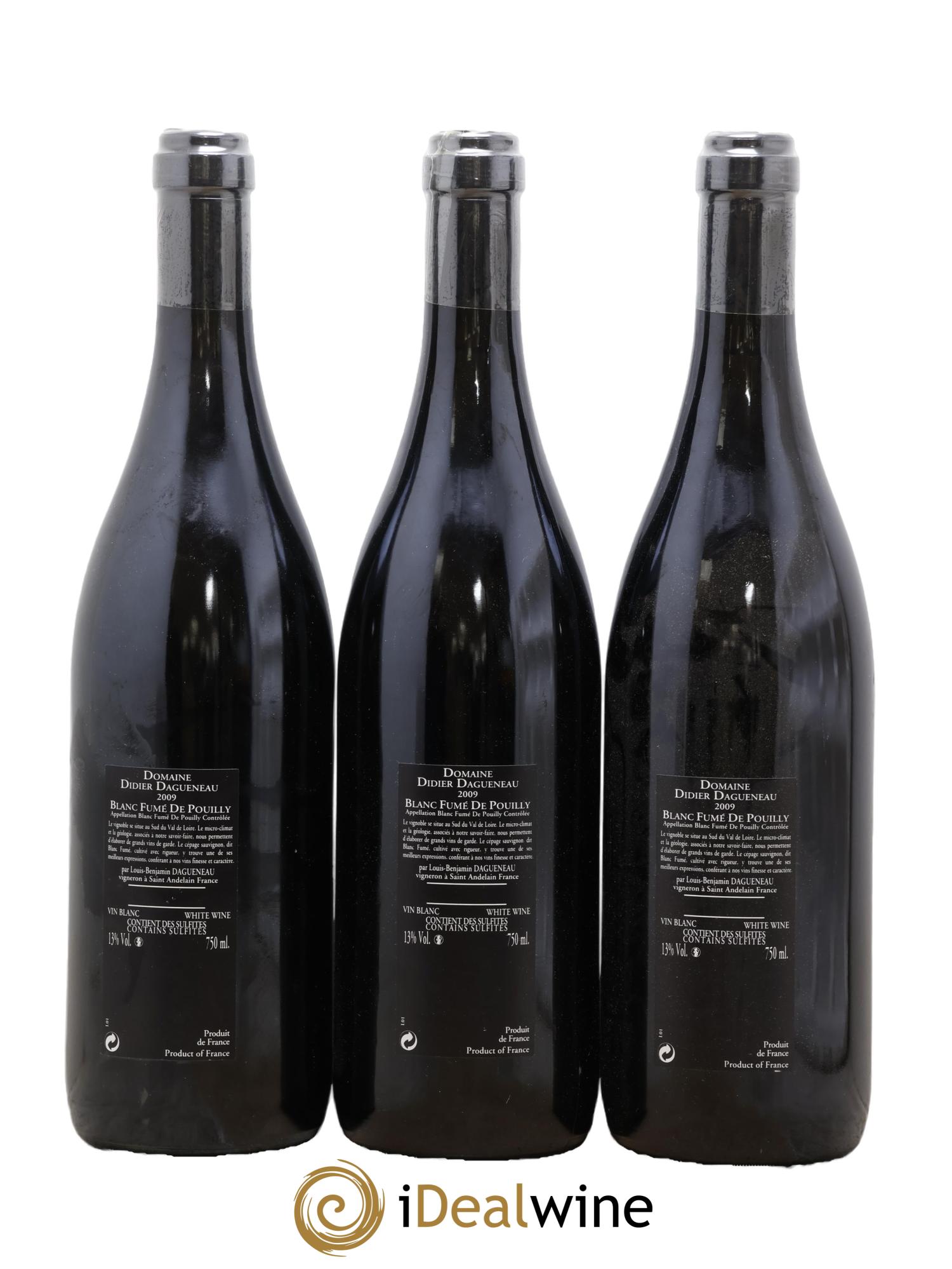 Vin de France (anciennement Pouilly-Fumé) Silex Dagueneau (Domaine Didier - Louis-Benjamin) 2009 - Lotto di 3 bottiglie - 1