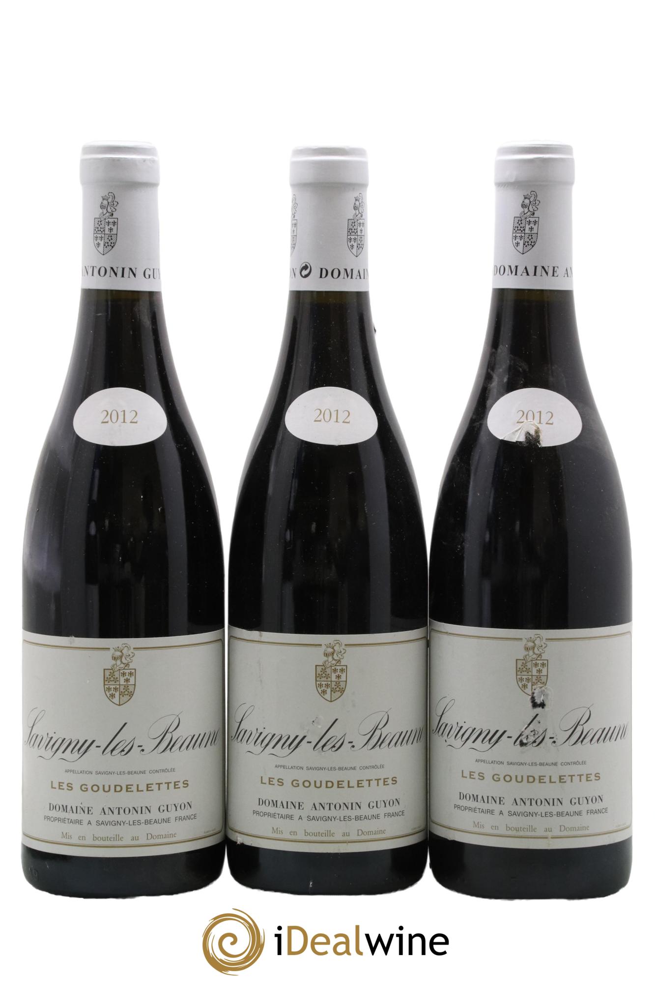 Savigny-lès-Beaune Les Goudelettes Domaine Antonin Guyon 2012 - Lot de 3 bouteilles - 0