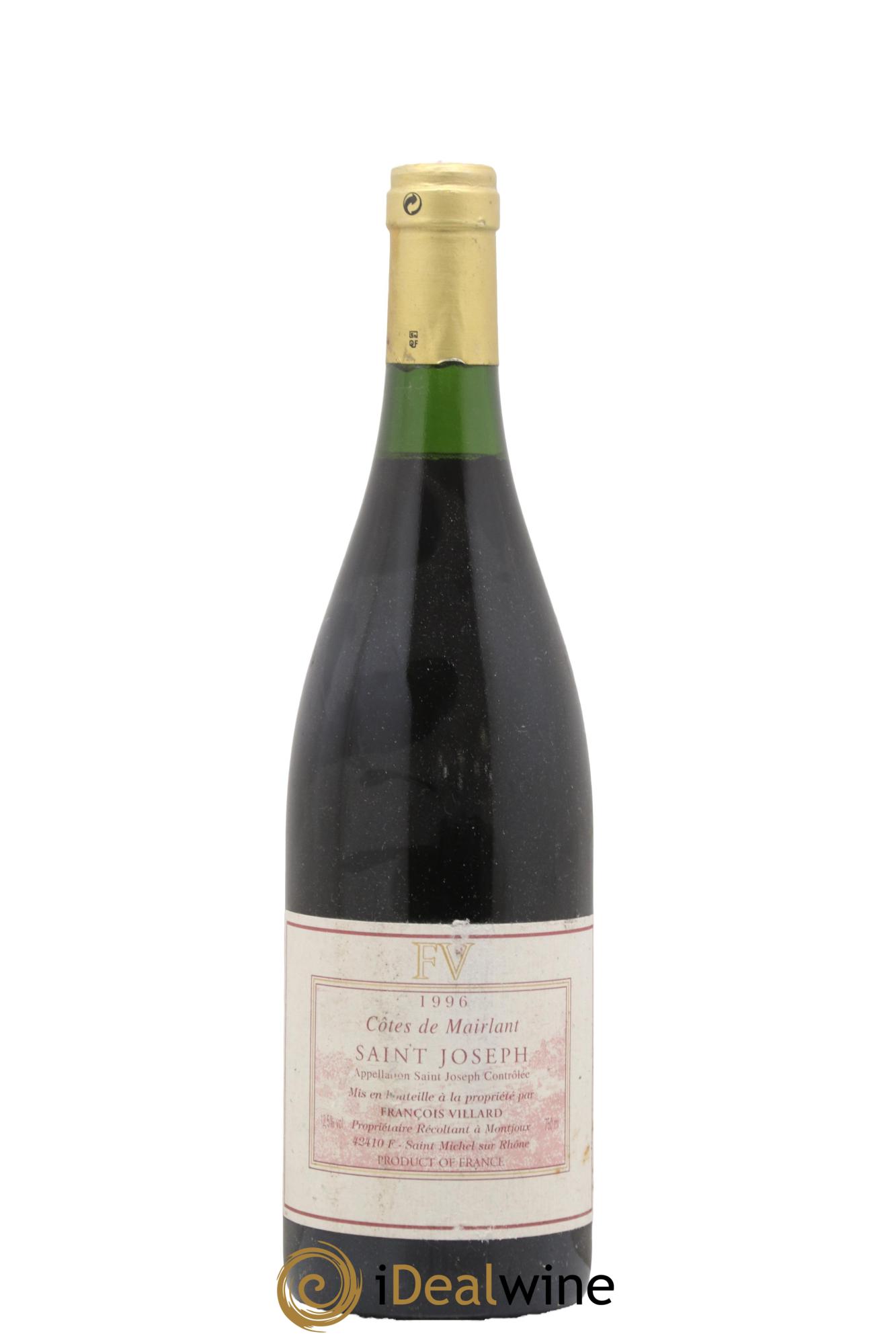 Saint-Joseph Mairlant François Villard 1996 - Lot de 1 bouteille - 0