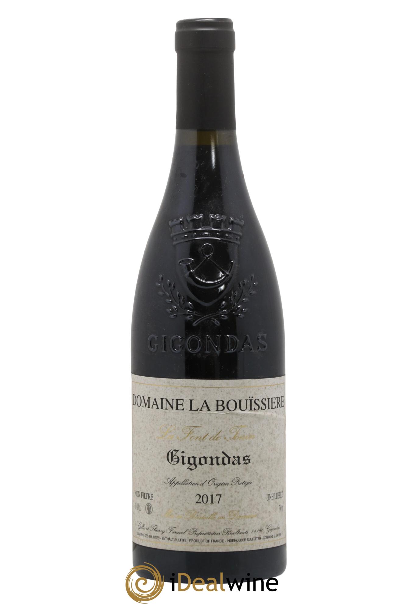 Gigondas La Font de Tonin La Bouïssière 2017 - Lot de 1 bouteille - 0