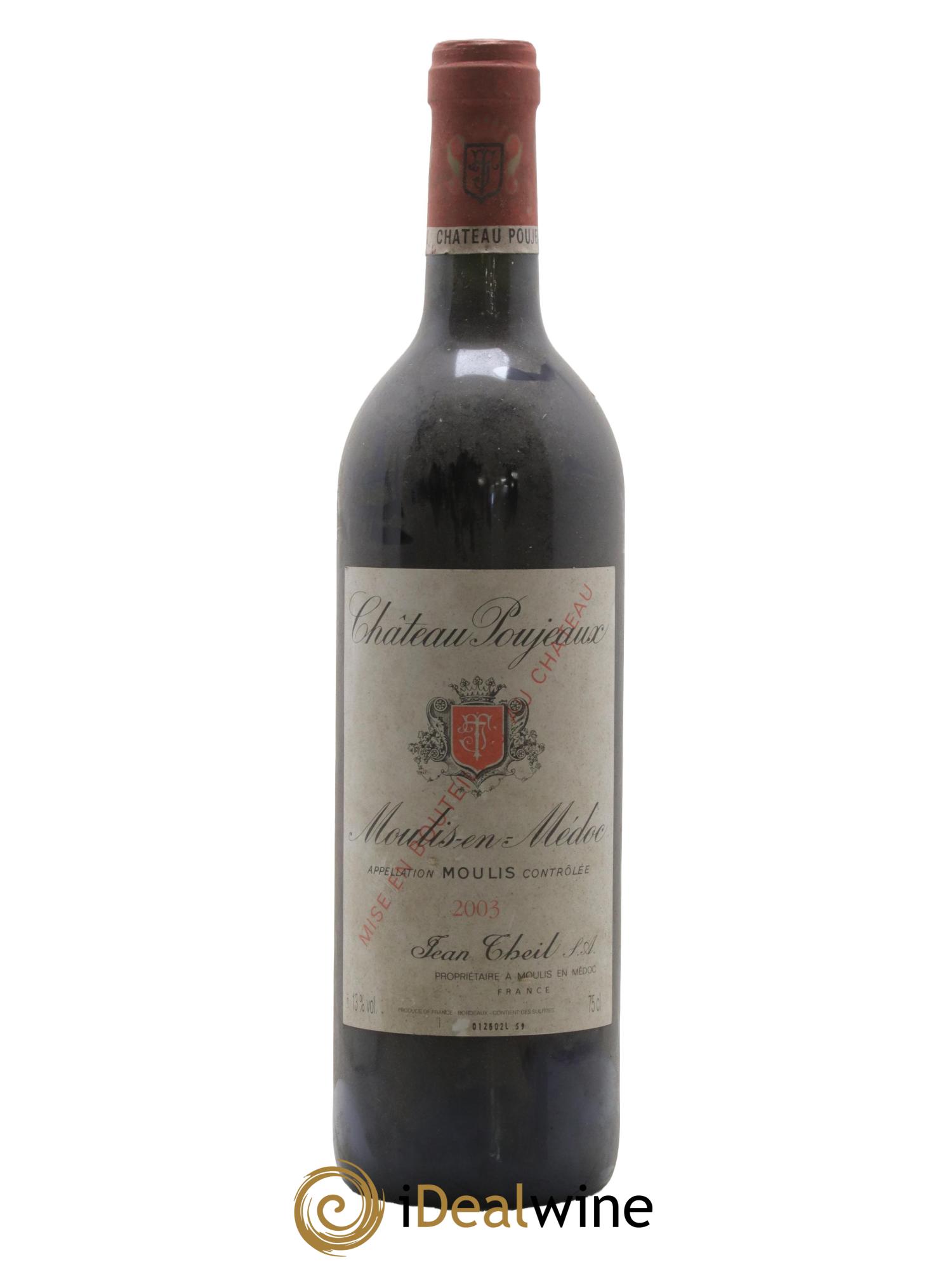 Château Poujeaux 2003 - Lot de 1 bouteille - 0