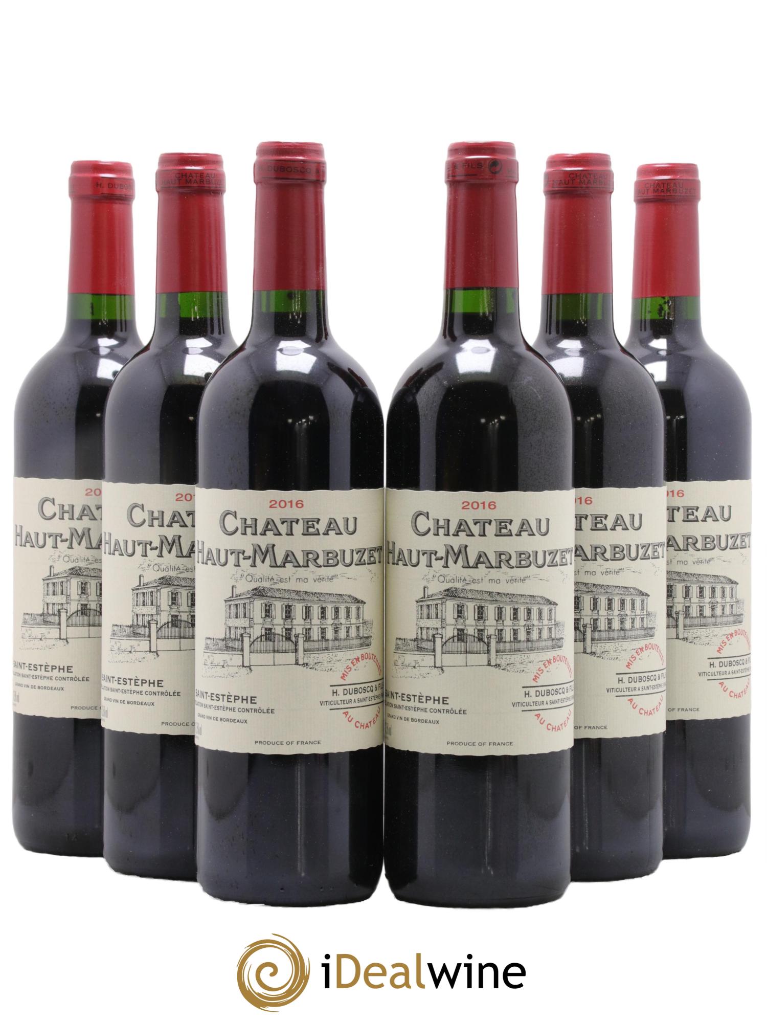 Château Haut Marbuzet 2016 - Lot de 6 bouteilles - 0
