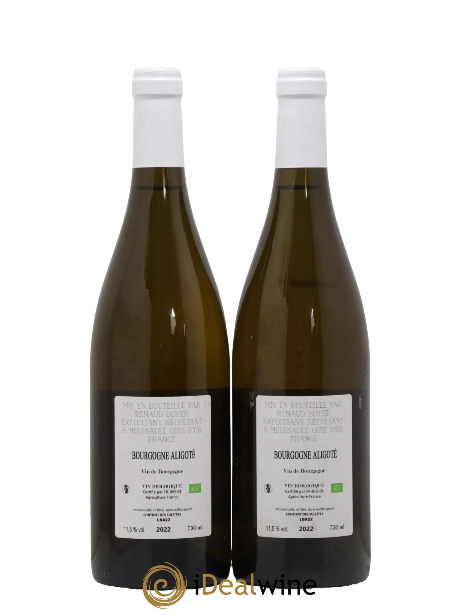 Bourgogne Aligoté Renaud Boyer 2022 - Lotto di 2 bottiglie - 1