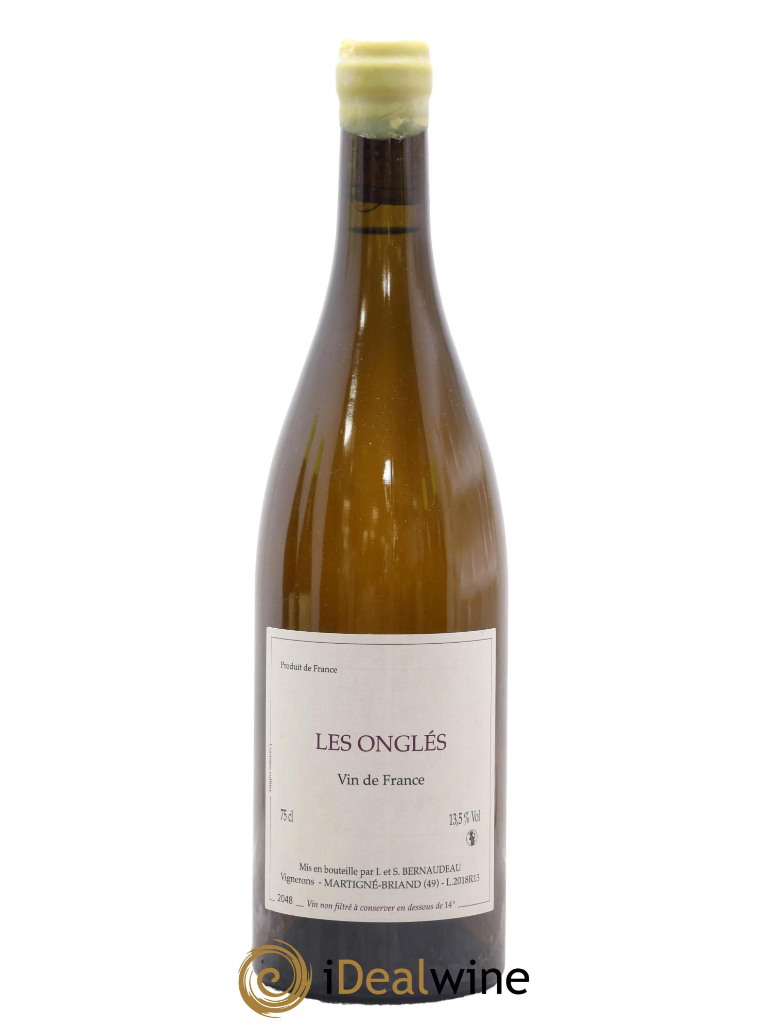 Vin de France Les Onglés Stéphane Bernaudeau 2018 - Lot de 1 bouteille - 0