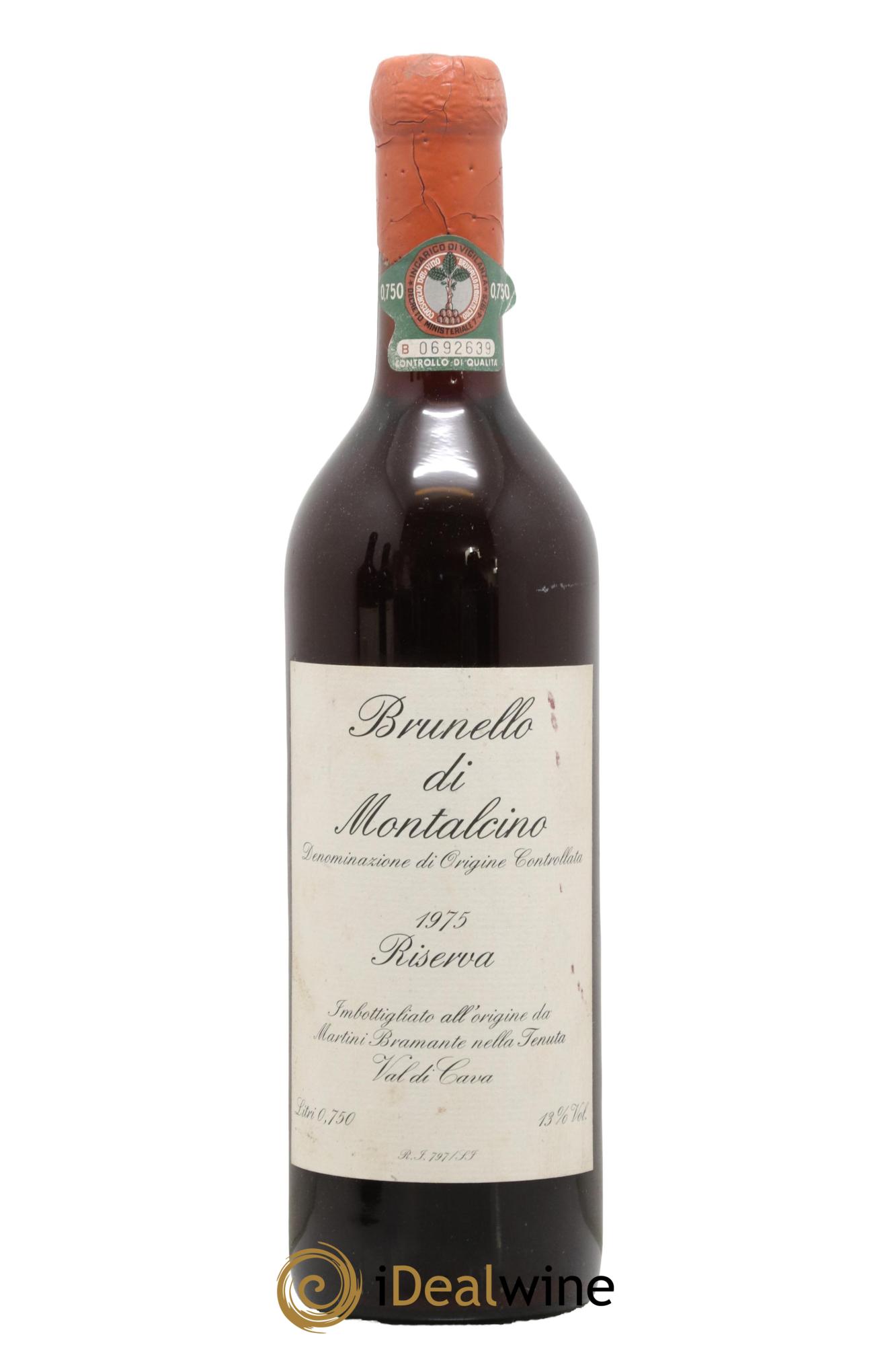 Brunello di Montalcino DOCG Valdicava Vincenzo Abbruzzese Riserva 1975 - Lot de 1 bouteille - 0
