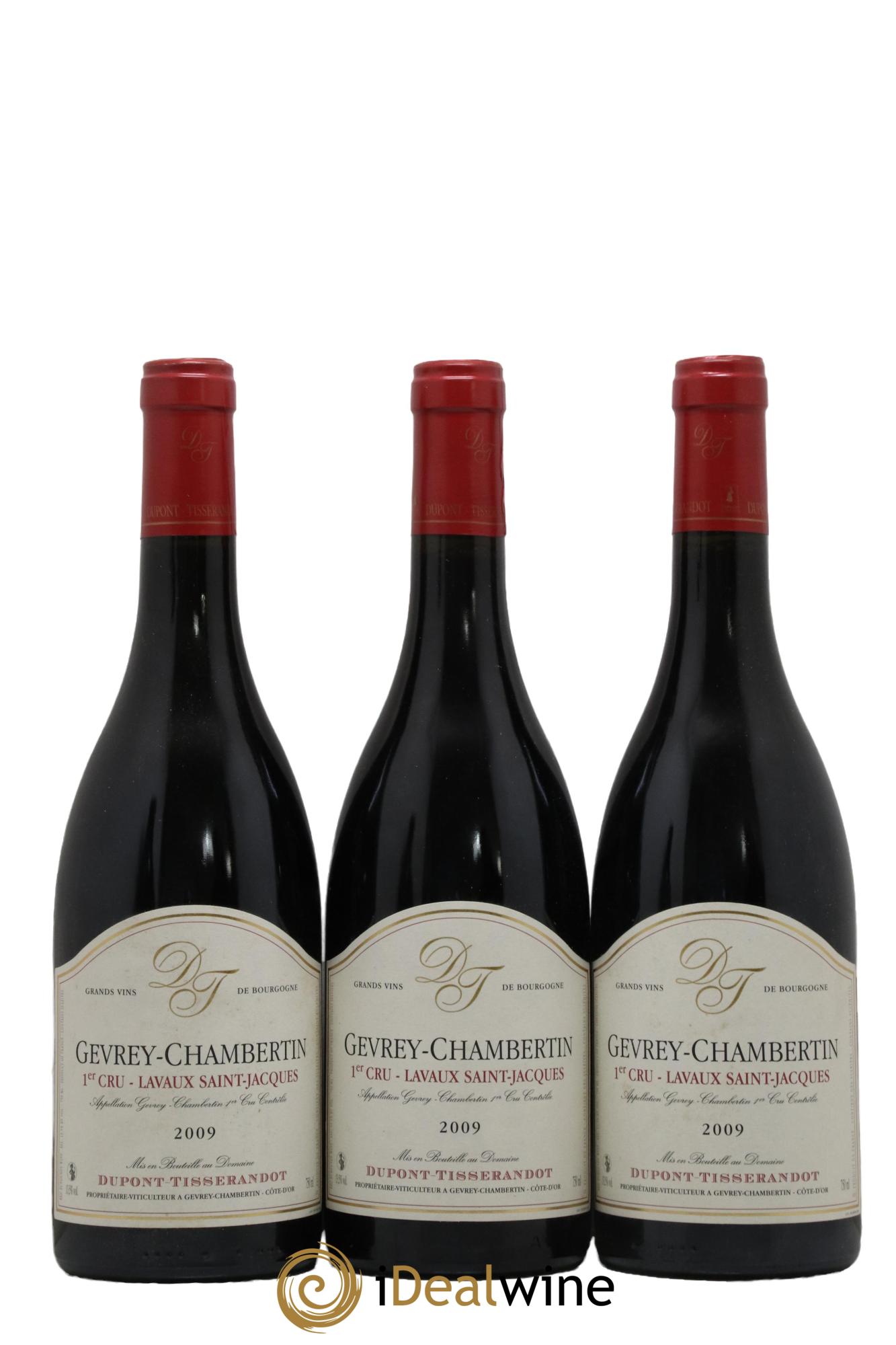 Gevrey-Chambertin 1er Cru Lavaux Saint-Jacques Dupont-Tisserandot (Domaine) 2009 - Lot of 3 bottles - 0