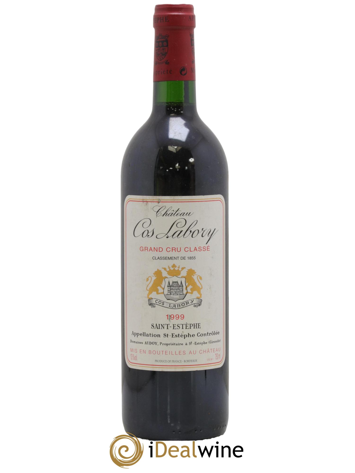 Château Cos Labory 5ème Grand Cru Classé 1999 - Lot de 1 bouteille - 0