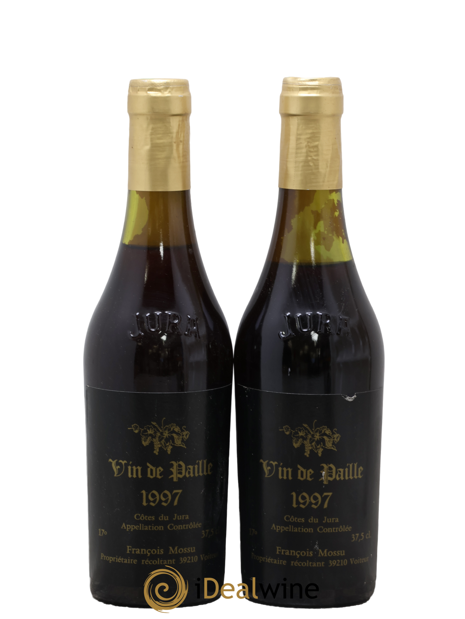 Côtes du Jura Vin de Paille François Mossu 1997 - Lot de 2 demi bouteilles - 0