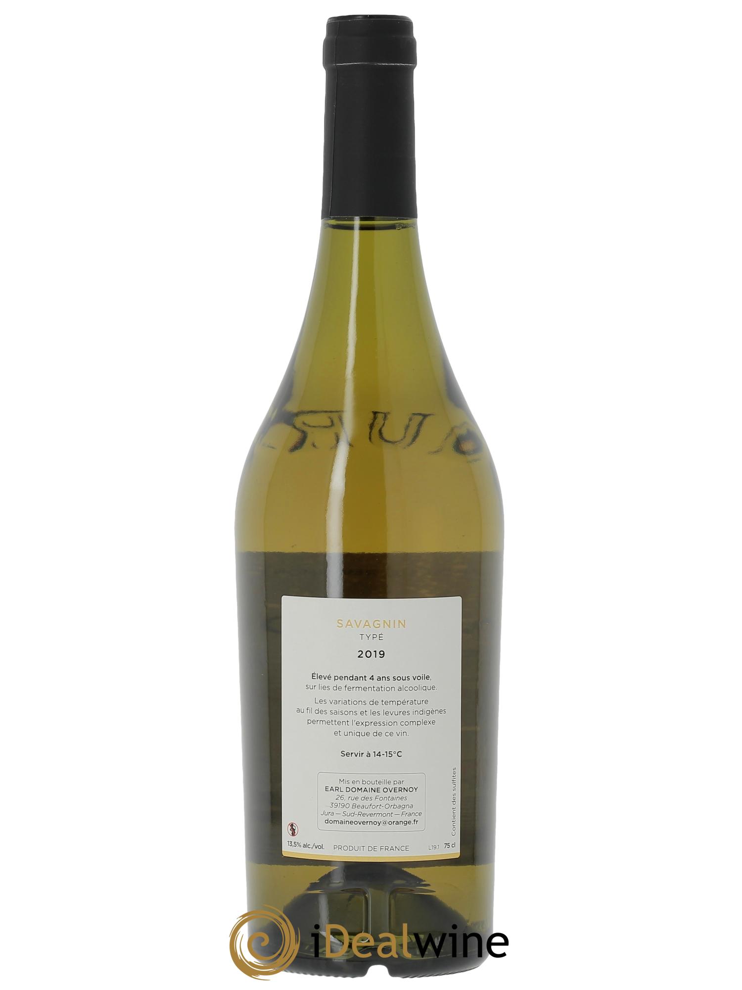 Côtes du Jura Savagnin 4 ans de voile Guillaume Overnoy  2019 - Lot of 1 bottle - 1