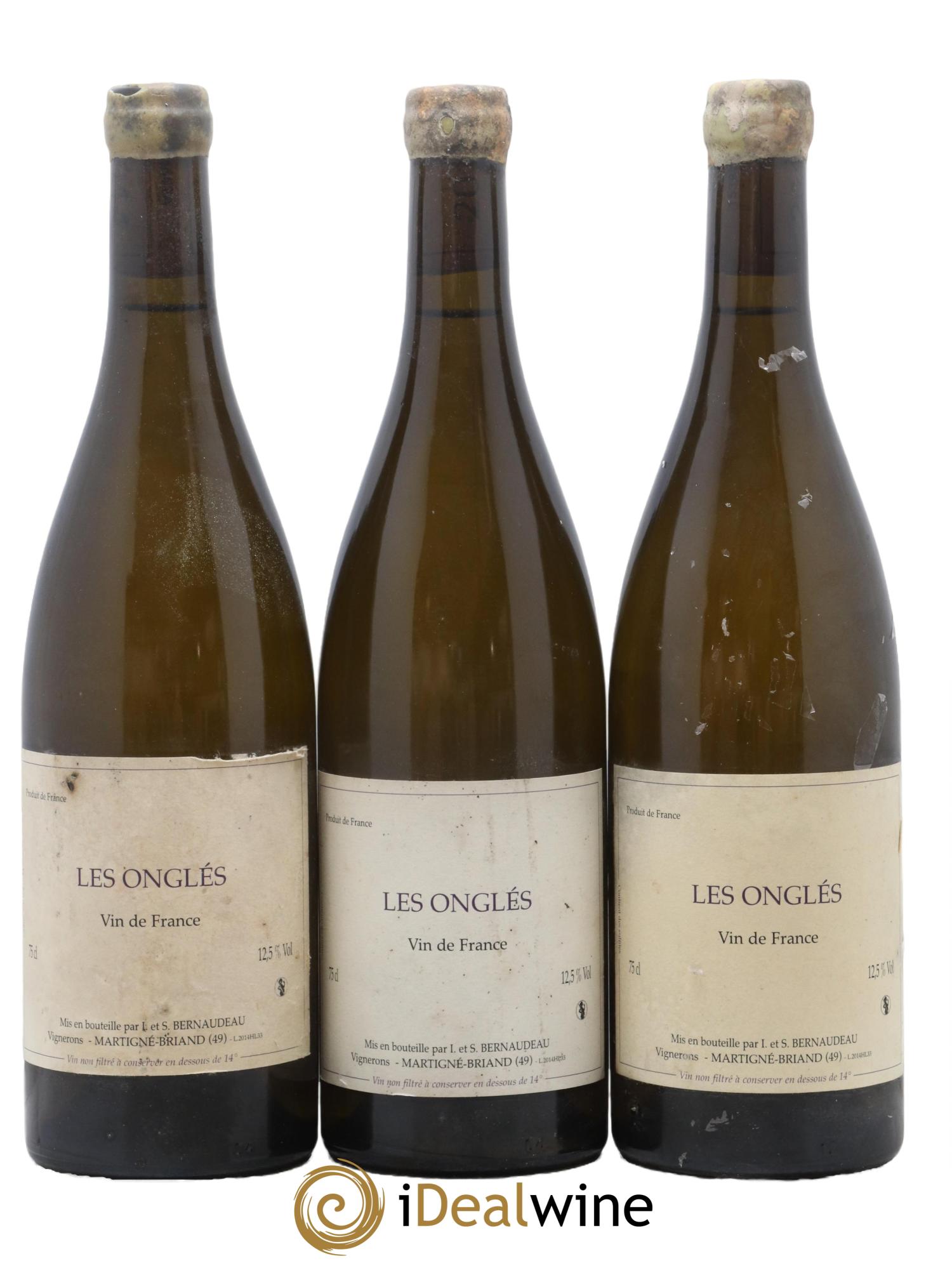 Vin de France Les Onglés Stéphane Bernaudeau 2014 - Lot de 3 bouteilles - 0