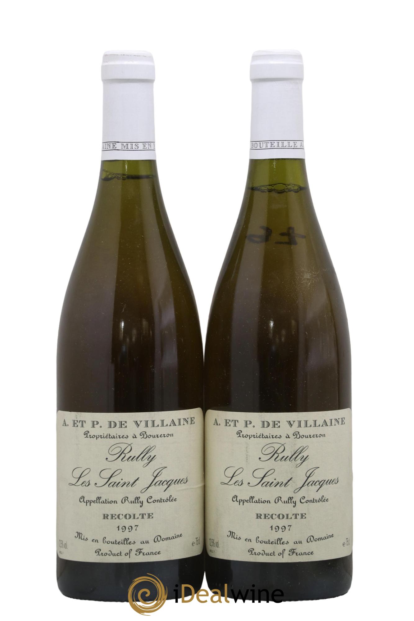 Rully Les Saint-Jacques Domaine de Villaine 1997 - Posten von 2 Flaschen - 0