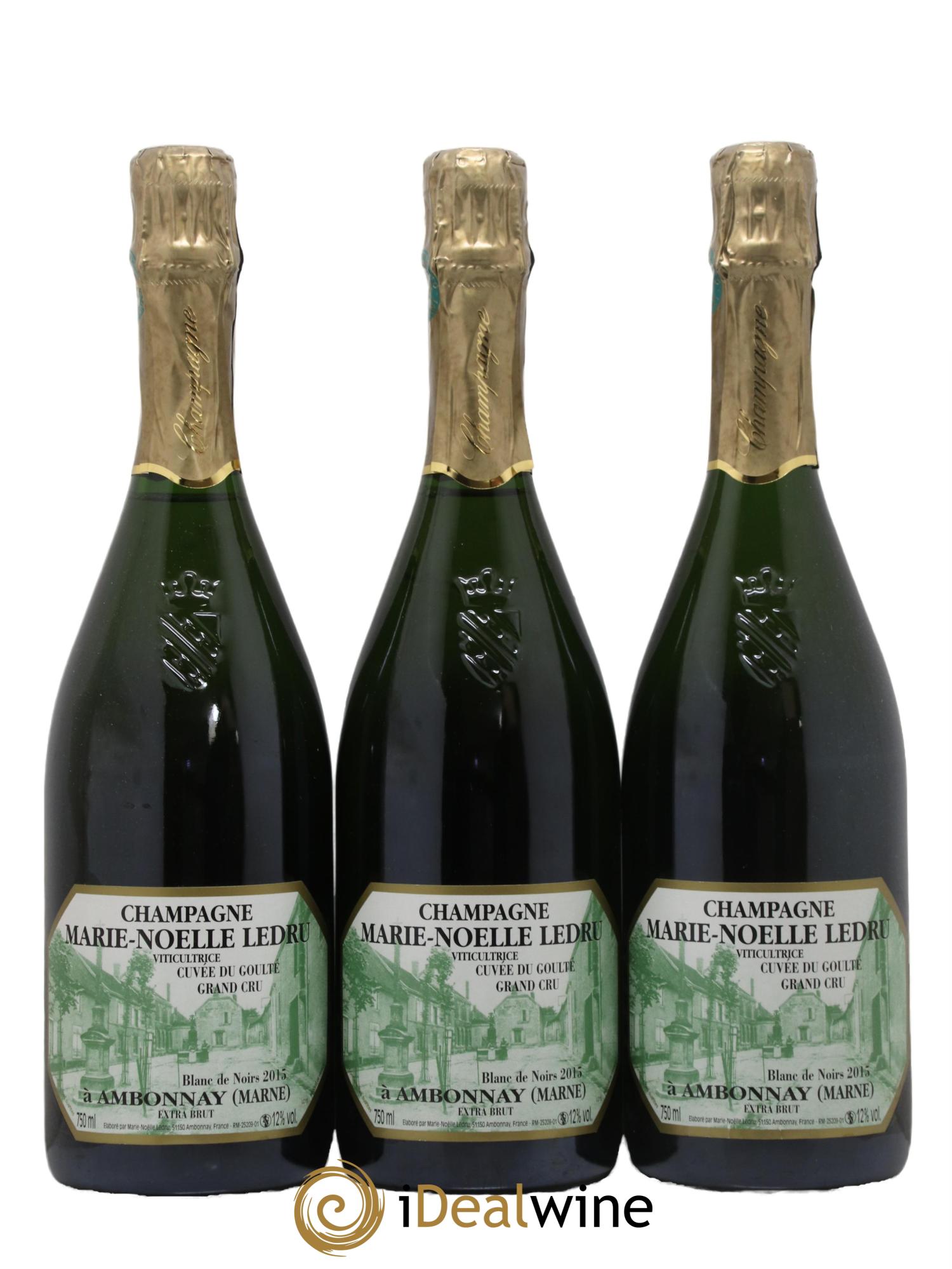 Cuvée du Goulté Blanc de Noirs Marie-Noëlle Ledru 2015 - Lot de 3 bouteilles - 0