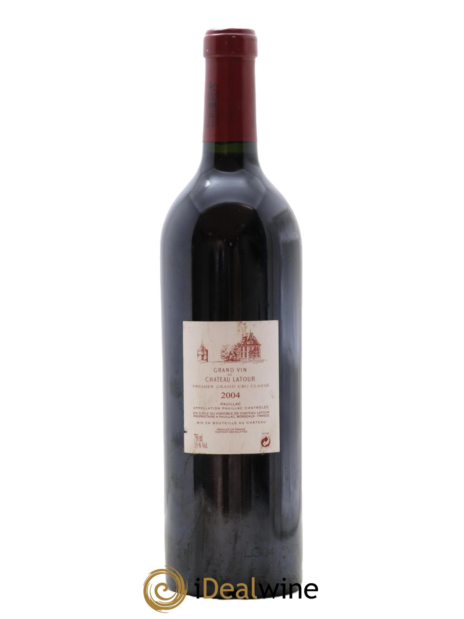 Château Latour 1er Grand Cru Classé 2004 - Lot de 1 bouteille - 1