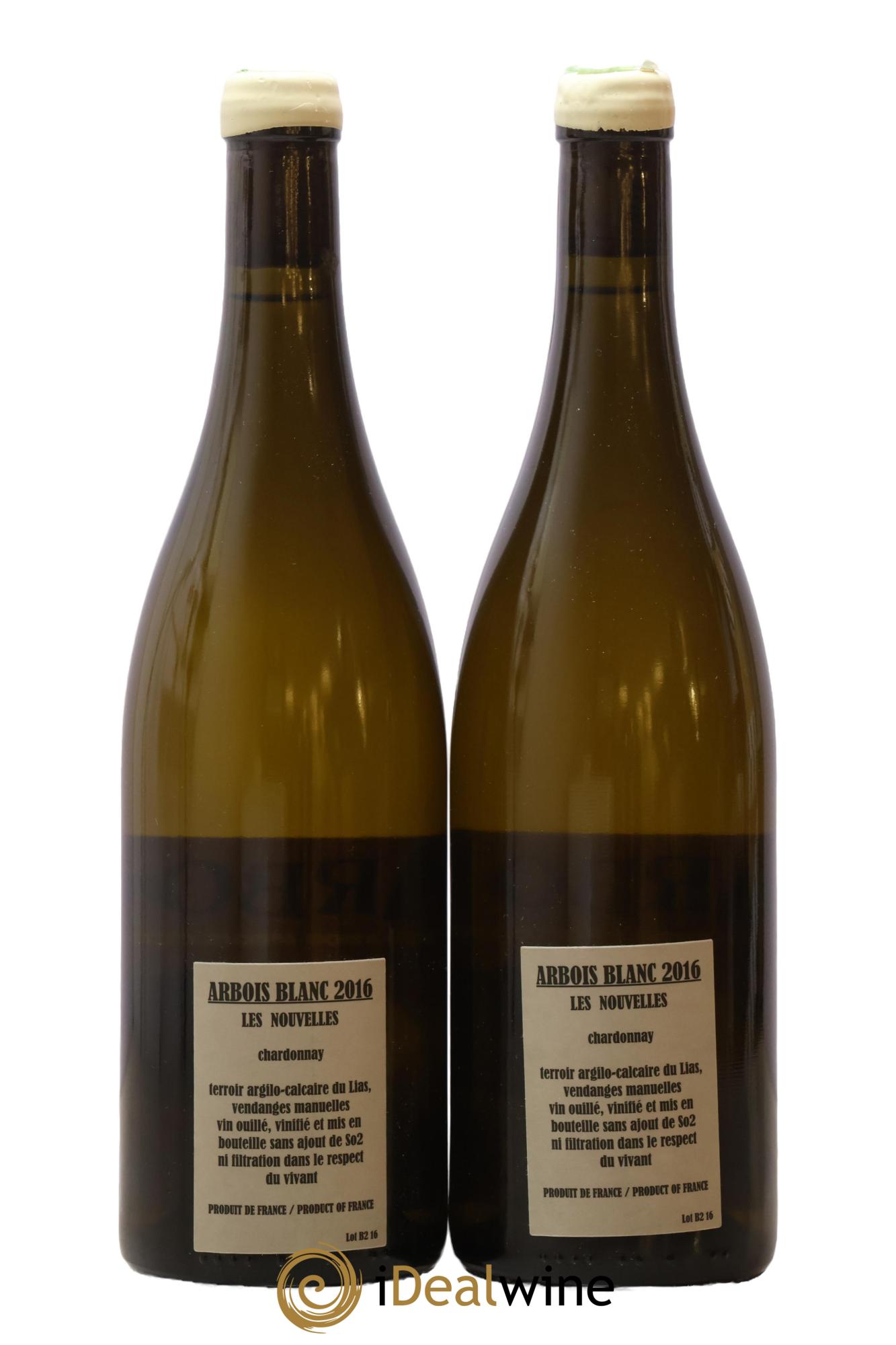 Arbois Chardonnay Les Nouvelles Adeline Houillon & Renaud Bruyère 2016 - Posten von 2 Flaschen - 1