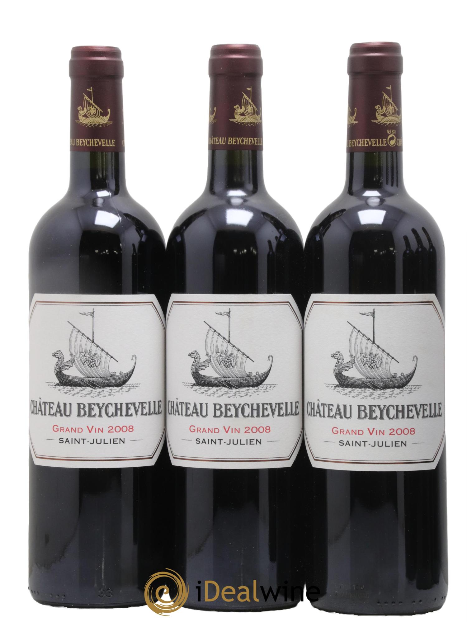 Château Beychevelle 4ème Grand Cru Classé 2008 - Lotto di 6 bottiglie - 1