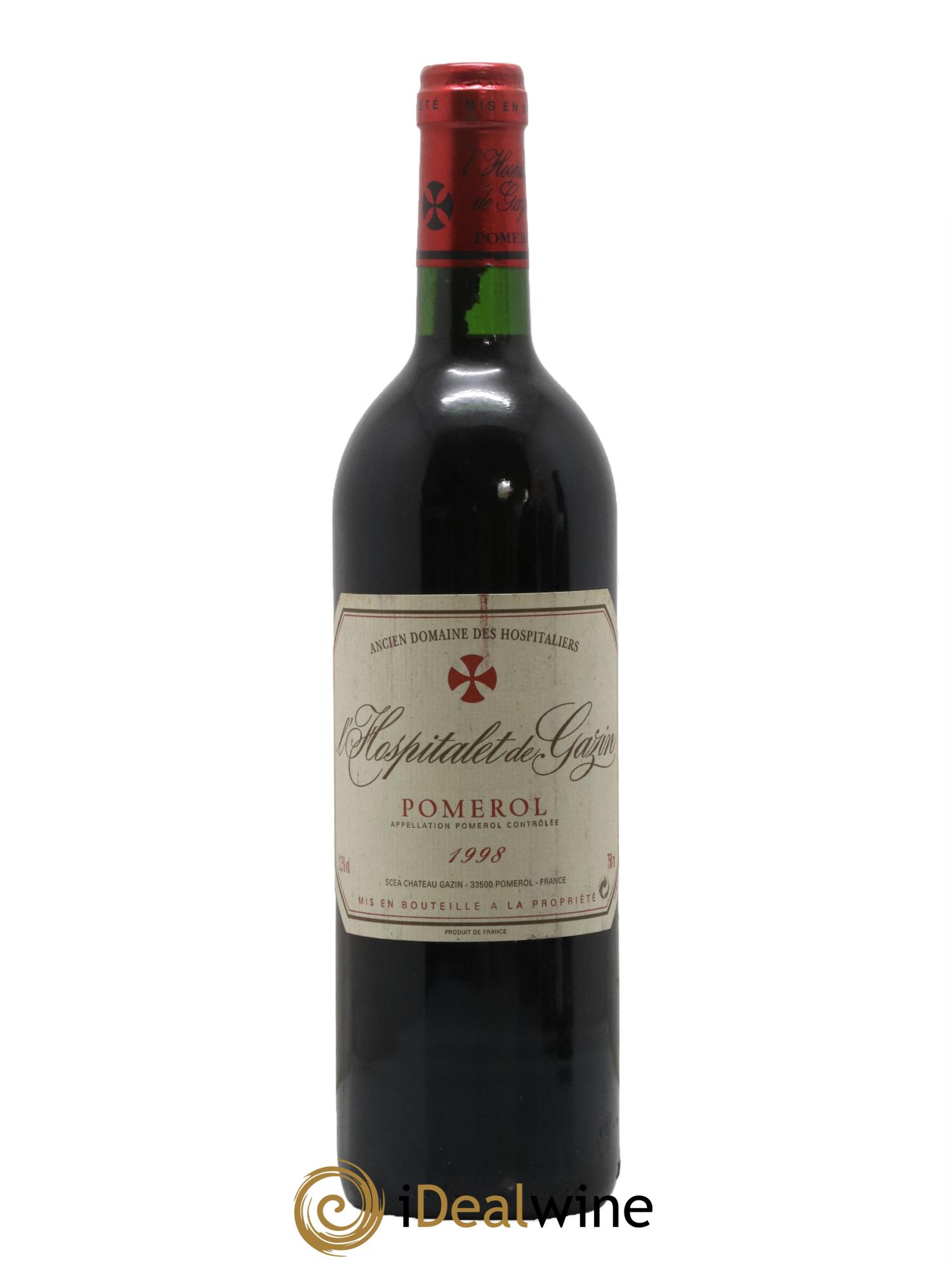 L'Hospitalet de Gazin Second Vin 1998 - Lot de 1 bouteille - 0