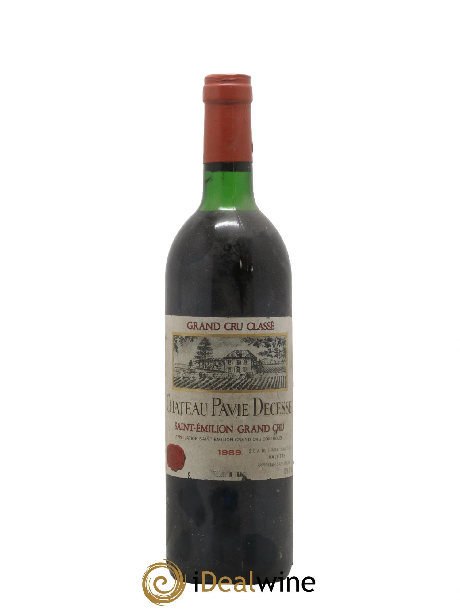 Château Pavie Decesse Grand Cru Classé 1989 - Lot de 1 bouteille - 0