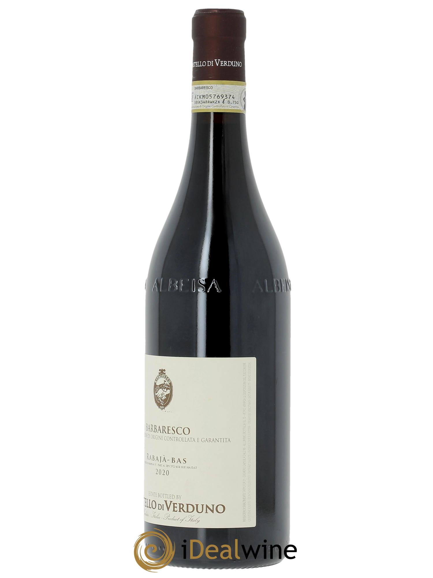Barbaresco DOCG Rabaja-Bas Castello di Verduno  2020 - Lot de 1 bouteille - 1