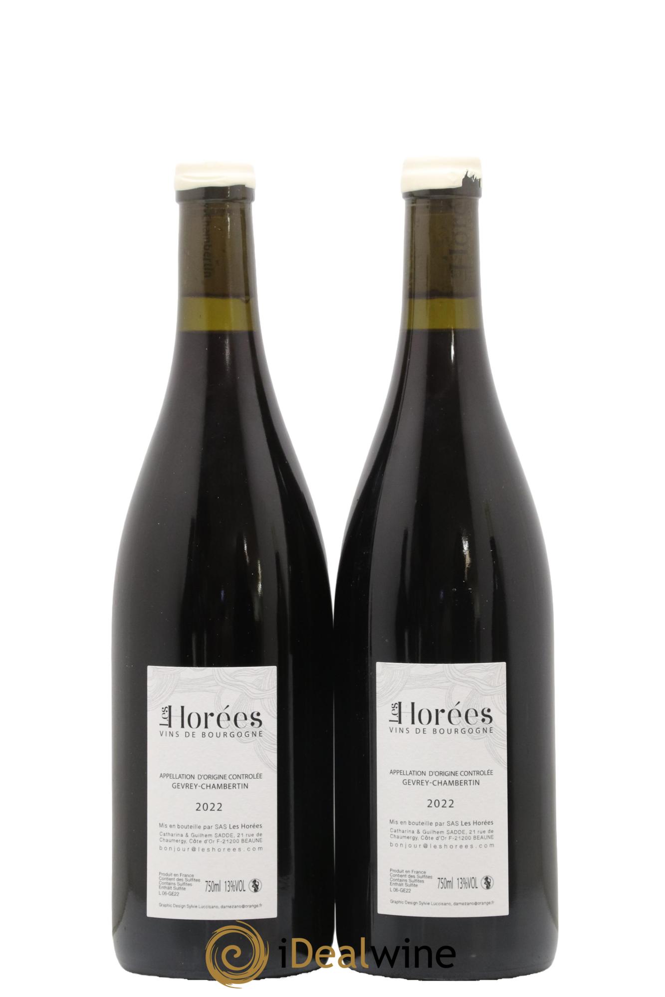 Gevrey-Chambertin En Reniard Les Horées 2022 - Posten von 2 Flaschen - 1