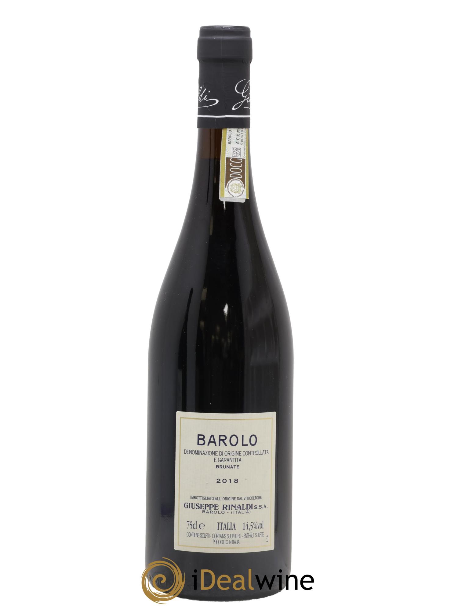 Barolo DOCG Brunate Giuseppe Rinaldi 2018 - Lotto di 1 bottiglia - 1