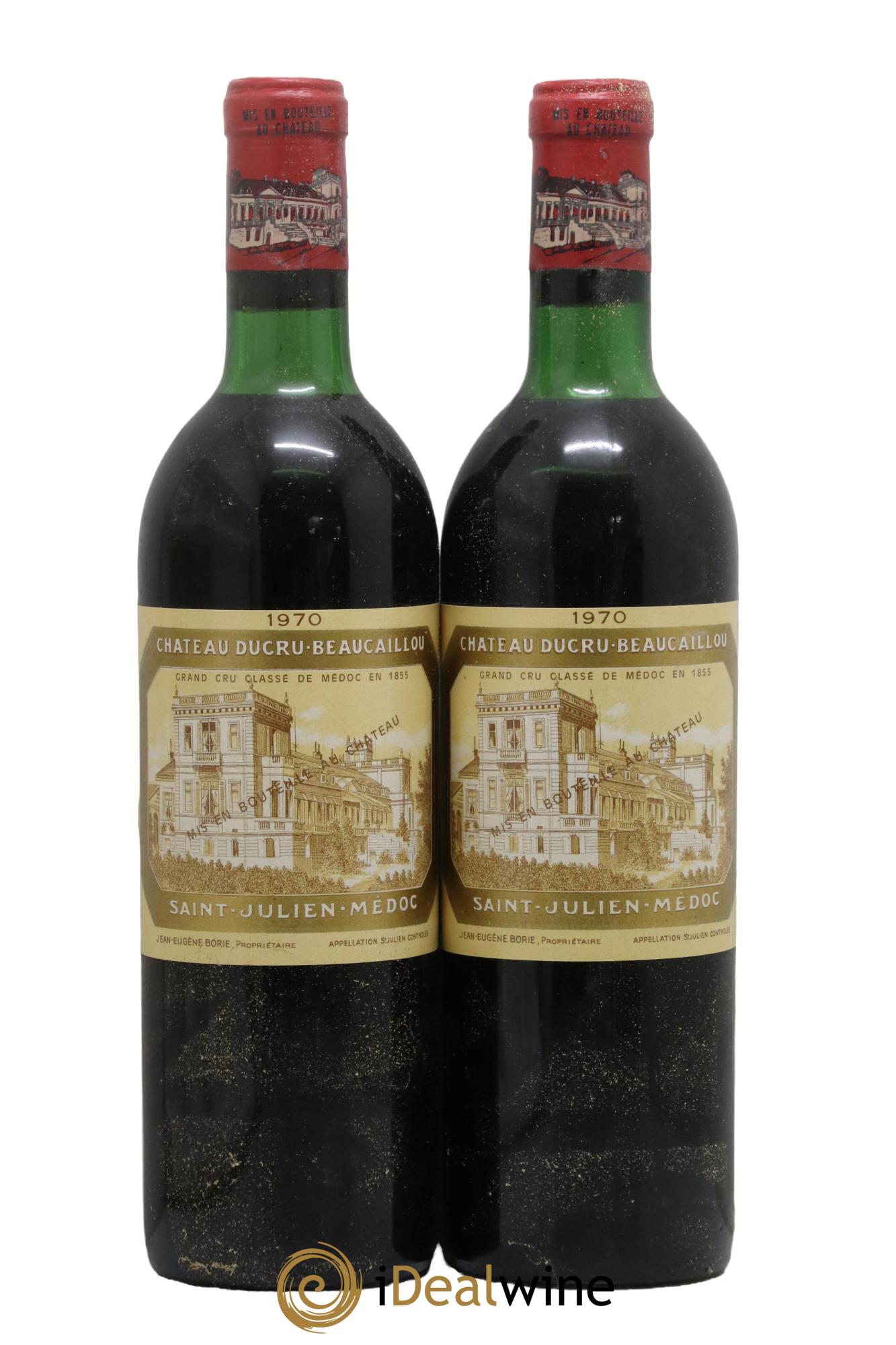 Château Ducru Beaucaillou 2ème Grand Cru Classé 1970 - Lot de 2 bouteilles - 0