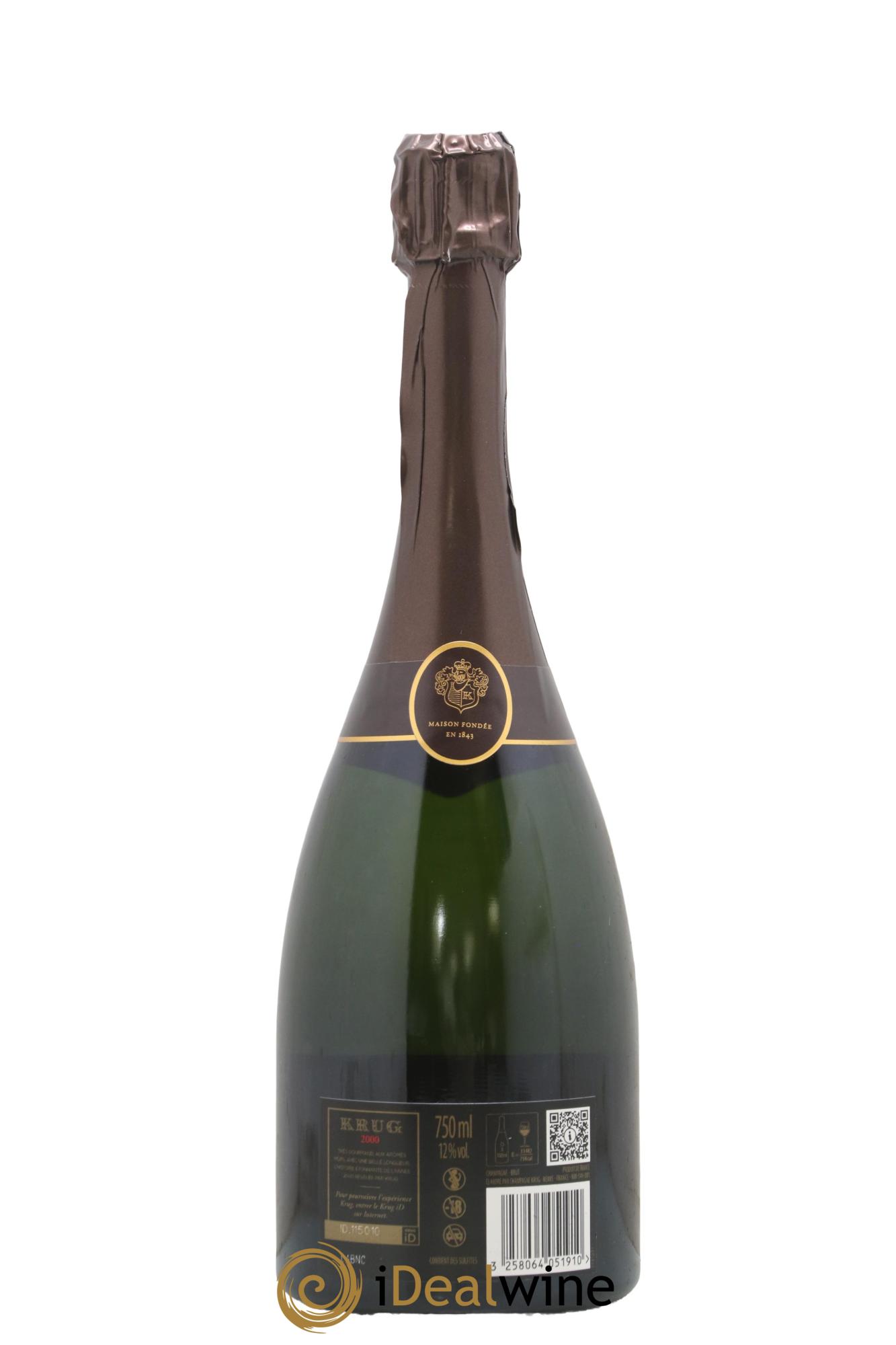 Vintage Krug  2000 - Lot of 1 bottle - 2